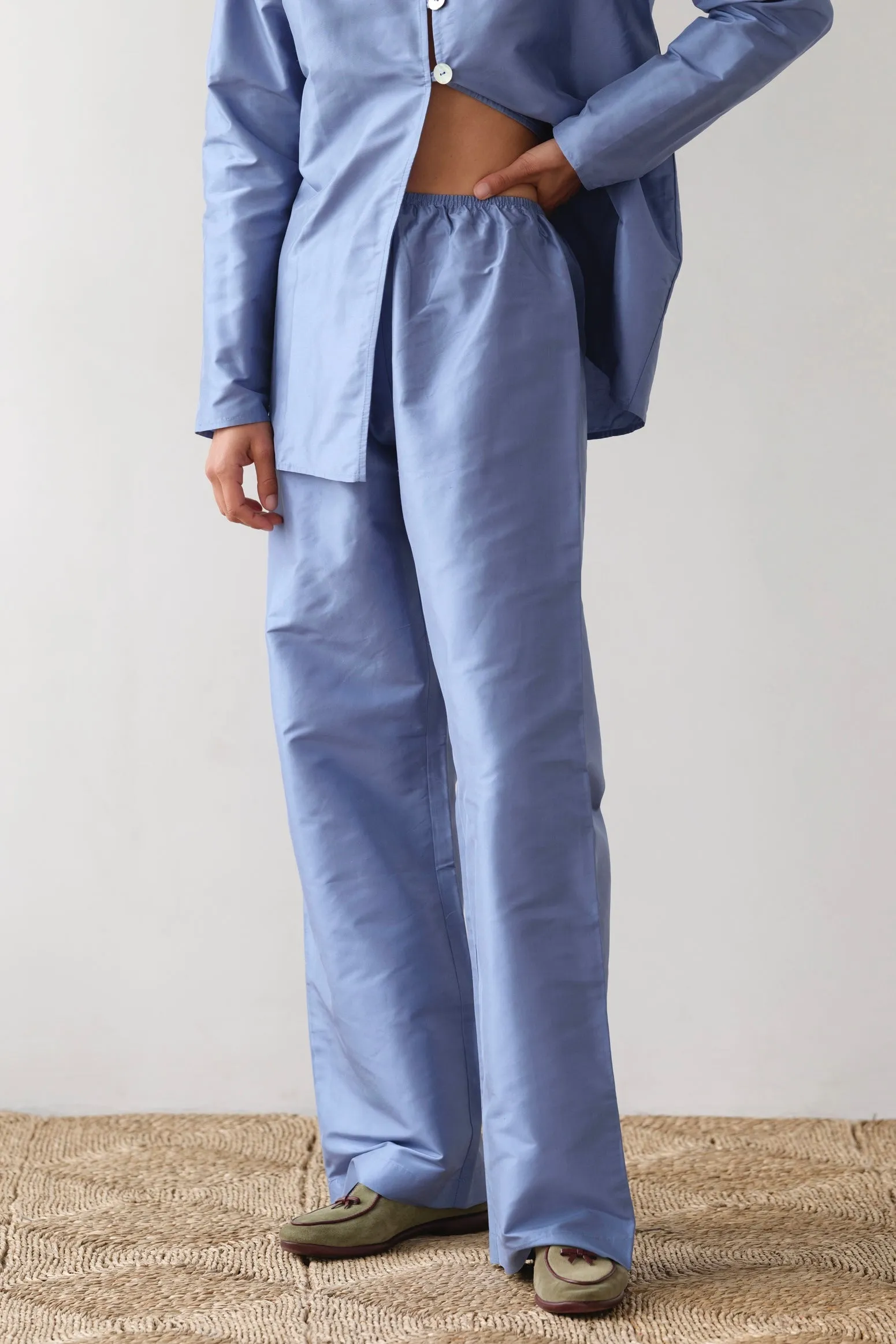 The Taffeta Simple Pant sold by DONNI. product image thumbnail 4