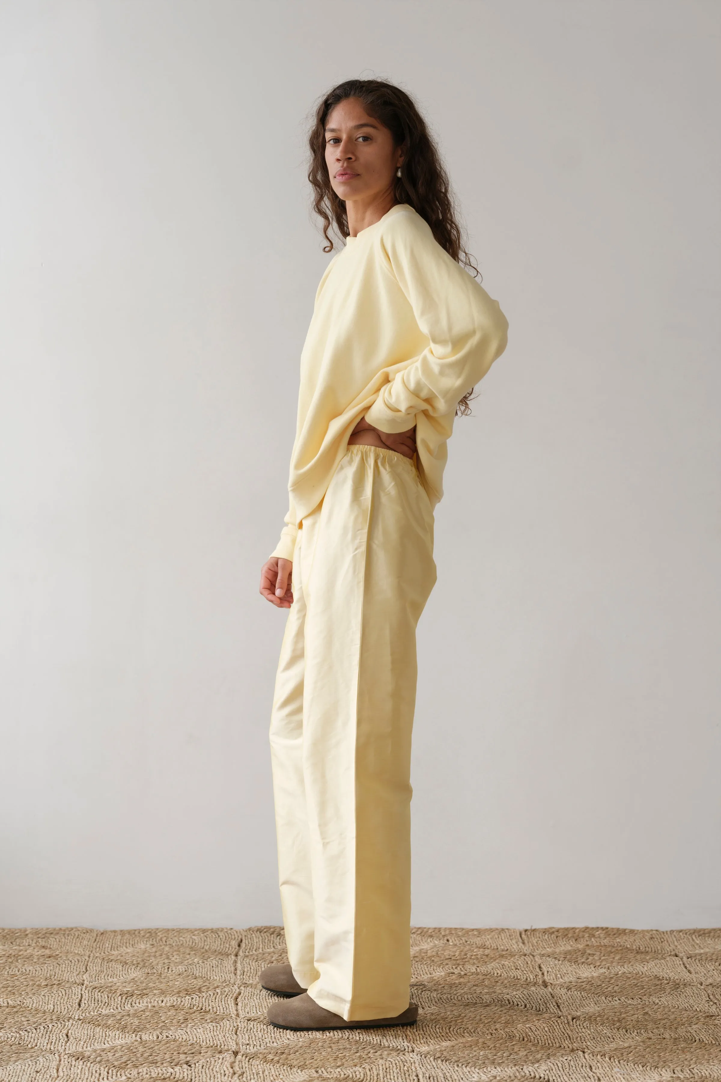 The Taffeta Simple Pant sold by DONNI. product image thumbnail 5