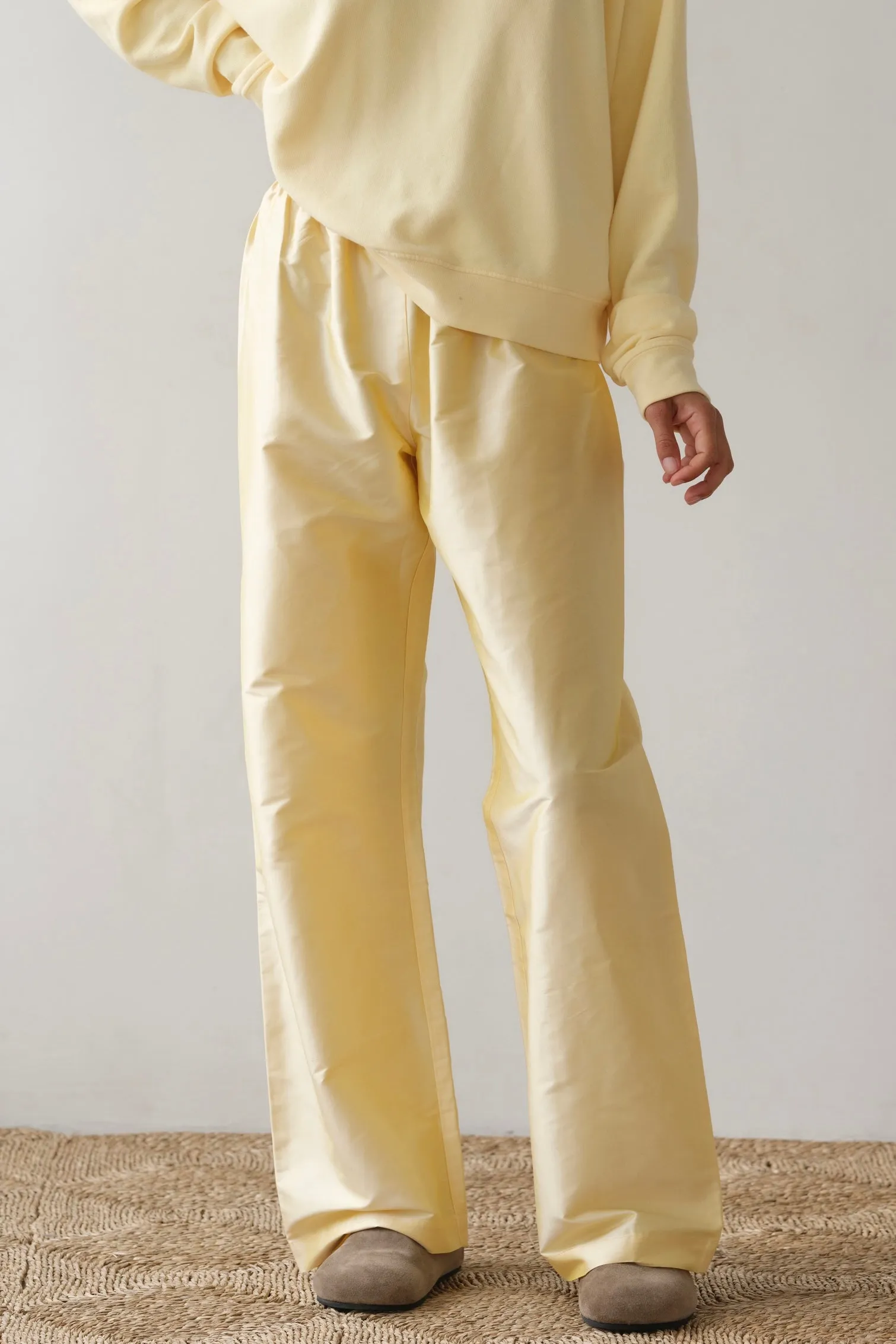 The Taffeta Simple Pant sold by DONNI.