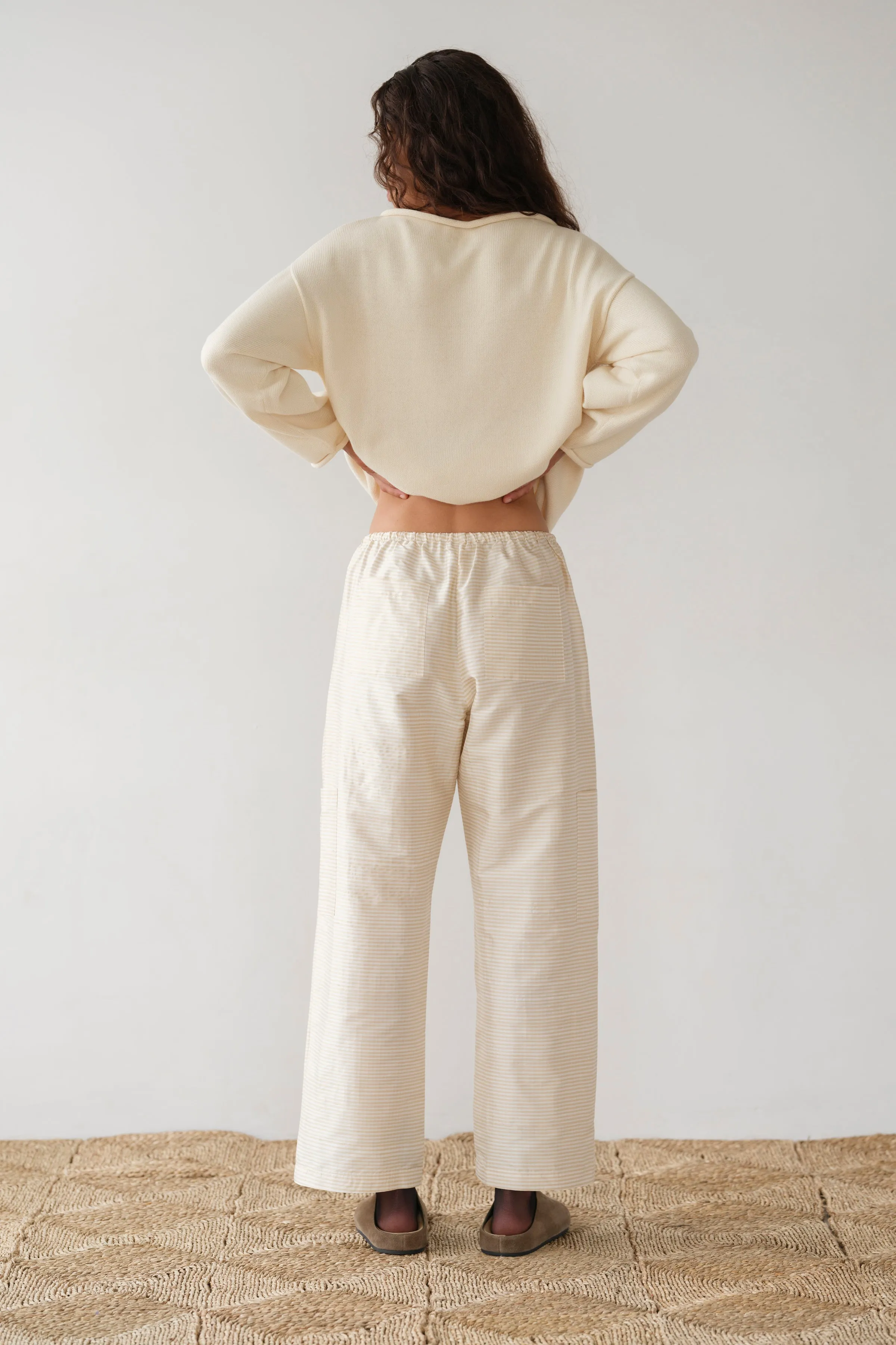 The Taffeta Drawstring Cargo Pant sold by DONNI. product image thumbnail 4