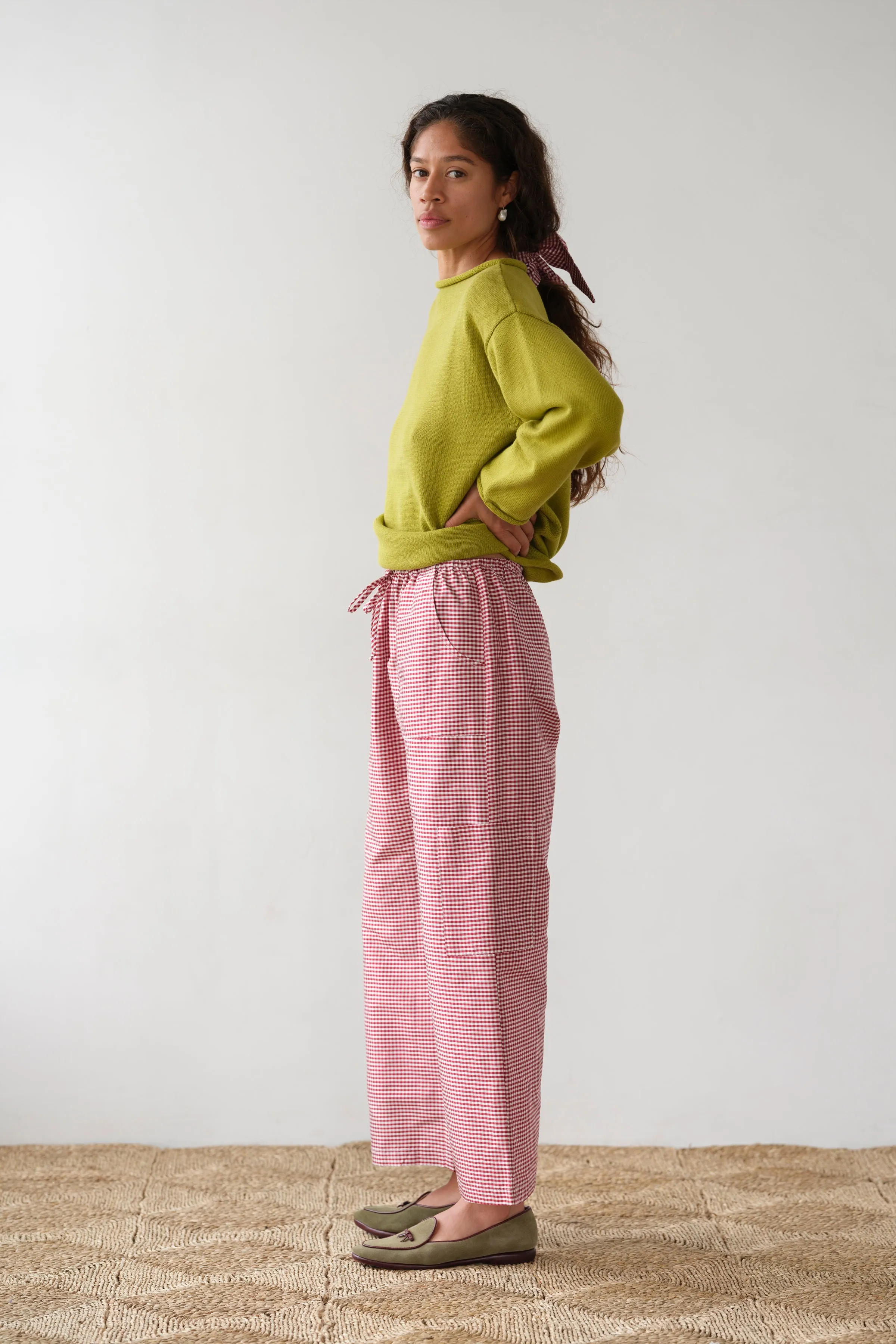 The Taffeta Drawstring Cargo Pant sold by DONNI. product image thumbnail 5