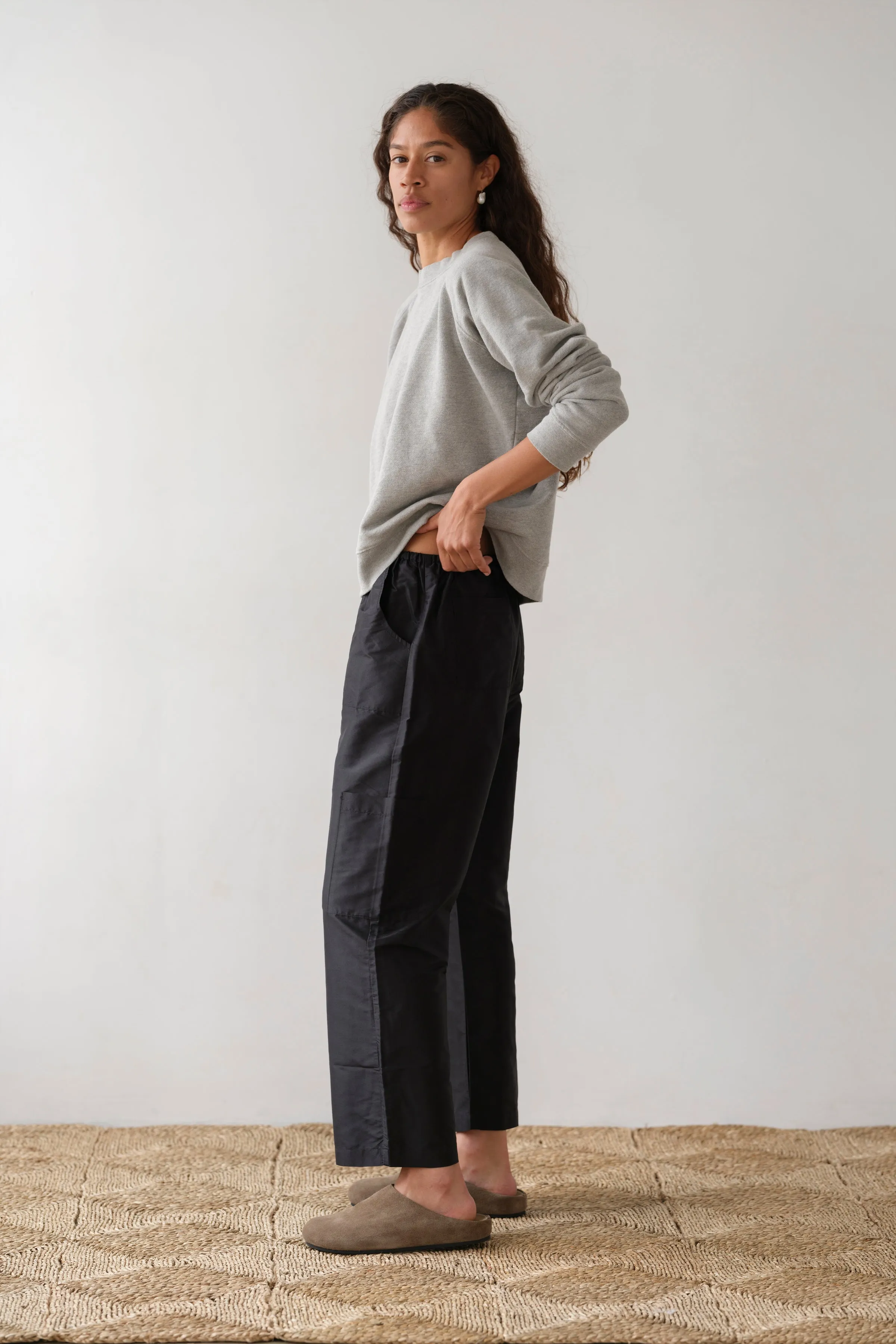 The Taffeta Drawstring Cargo Pant sold by DONNI. product image thumbnail 4