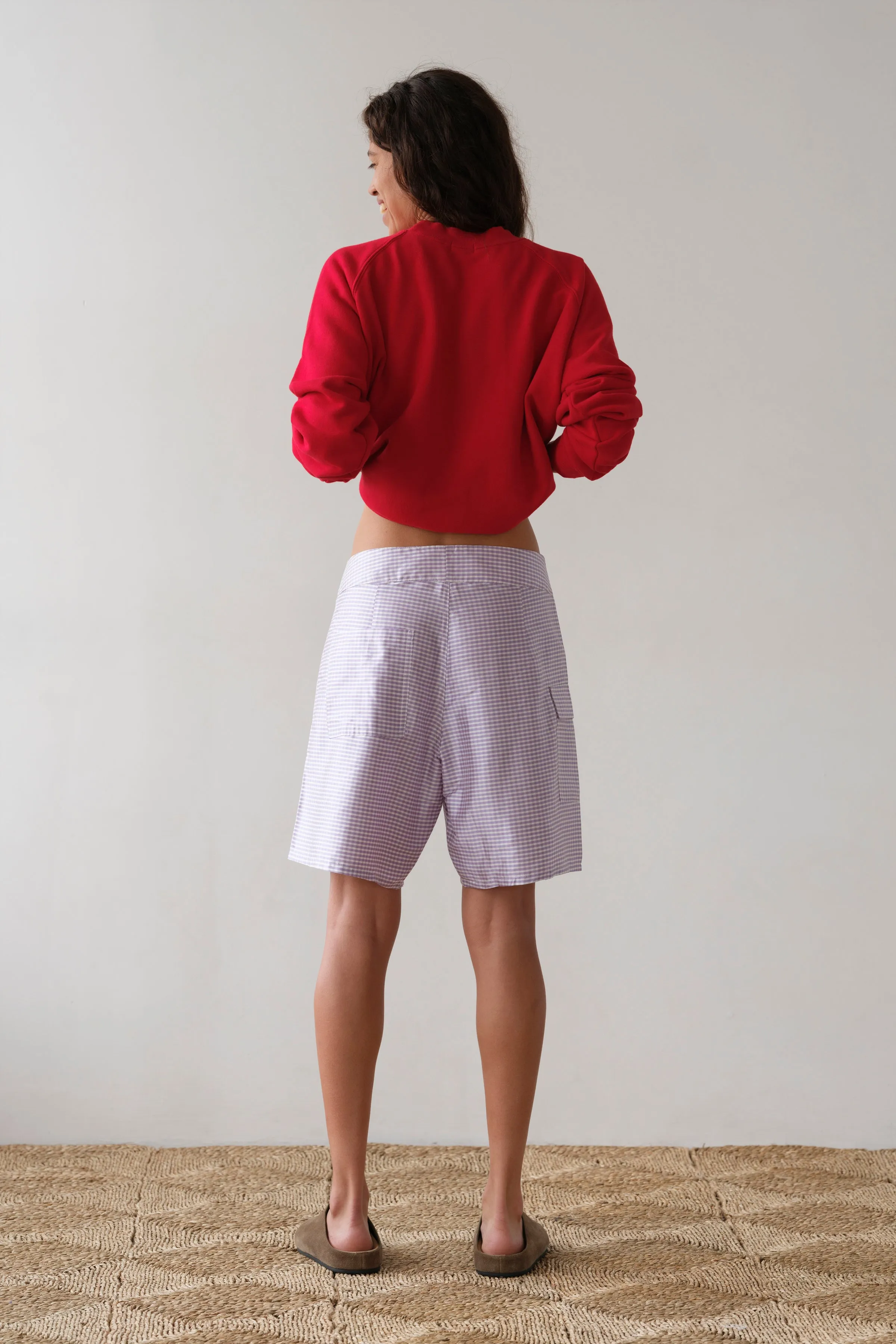 The Taffeta Board Short sold by DONNI. product image thumbnail 4