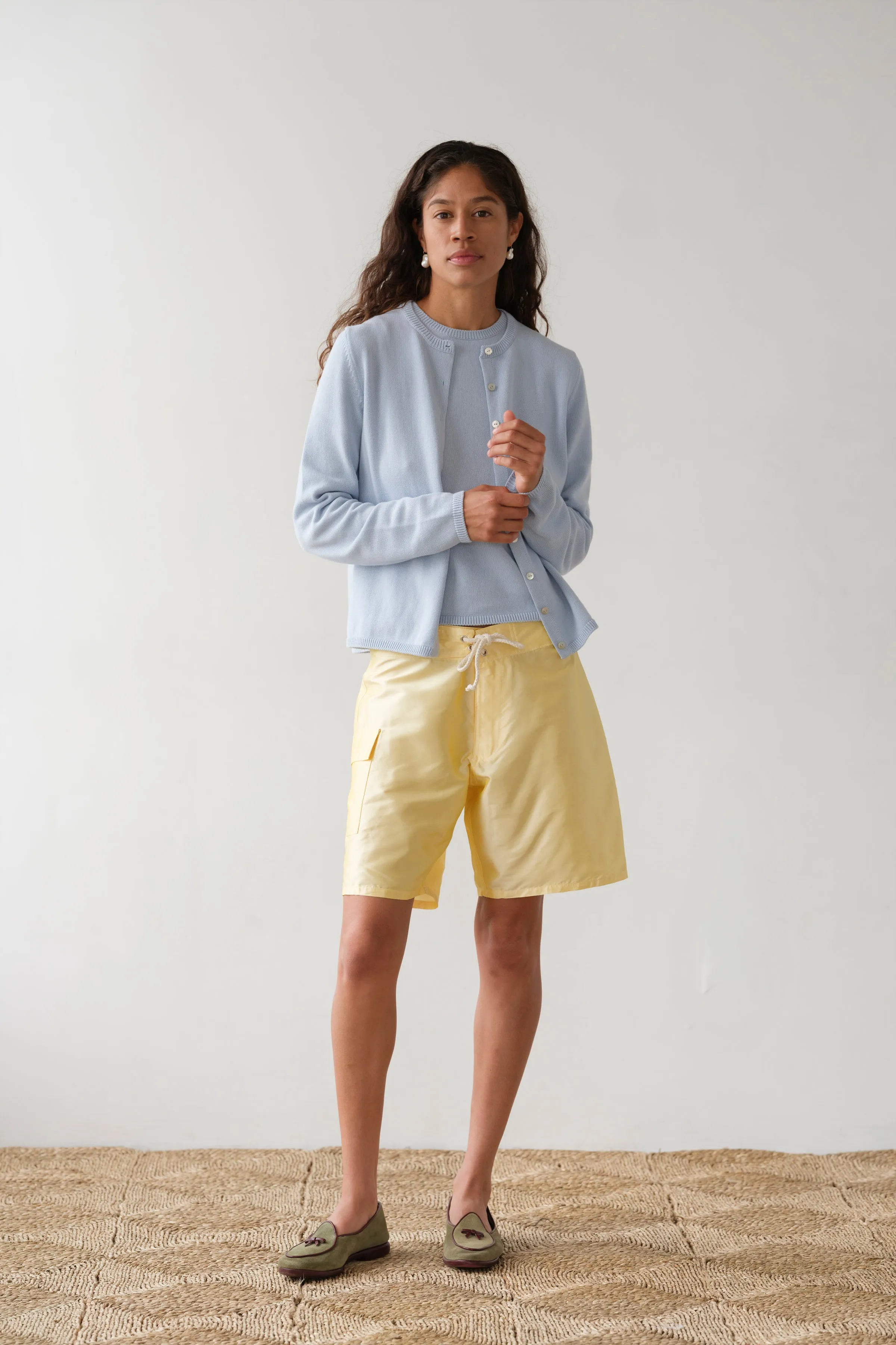 The Taffeta Board Short sold by DONNI. product image thumbnail 4