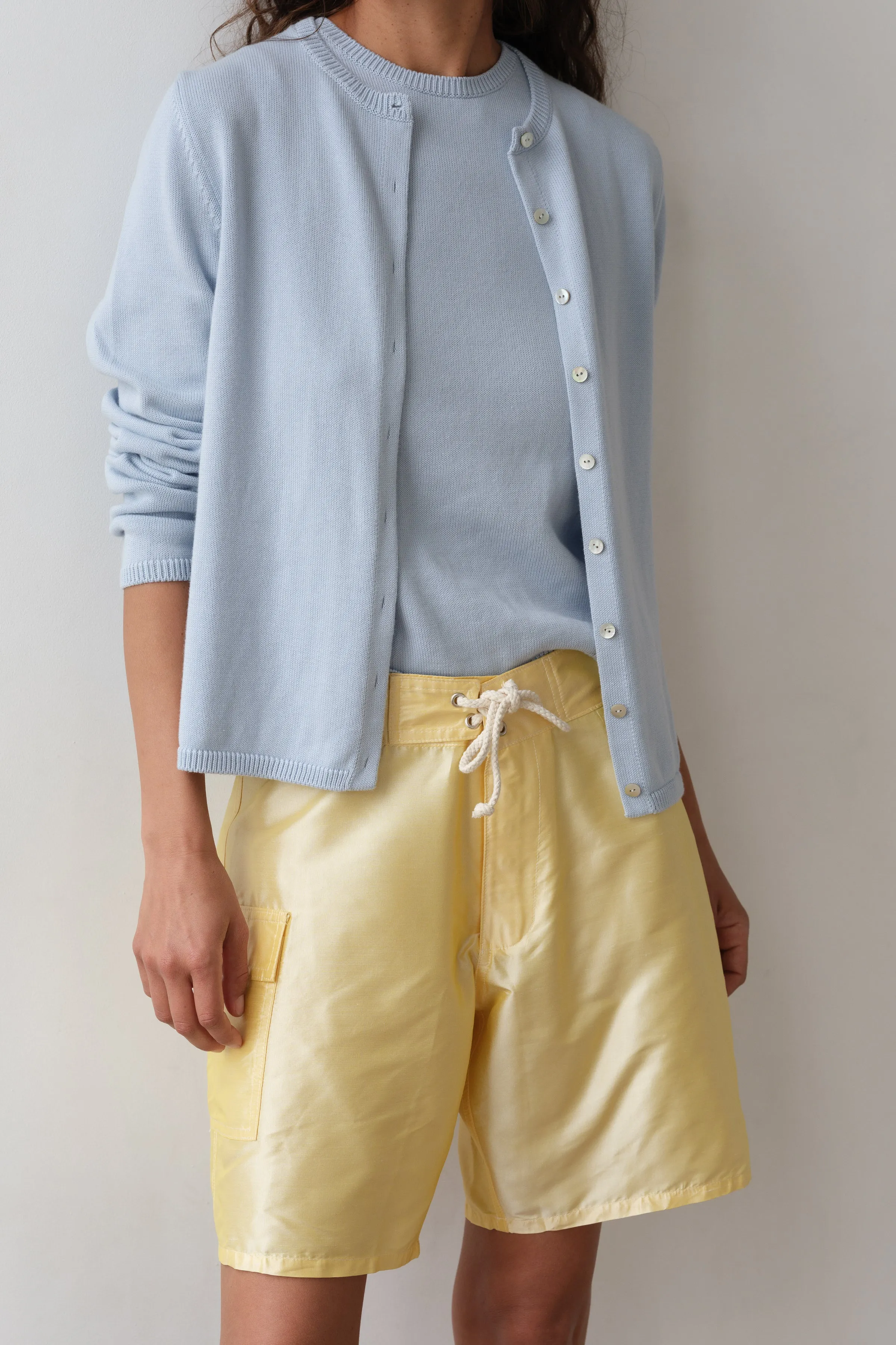 The Taffeta Board Short sold by DONNI.