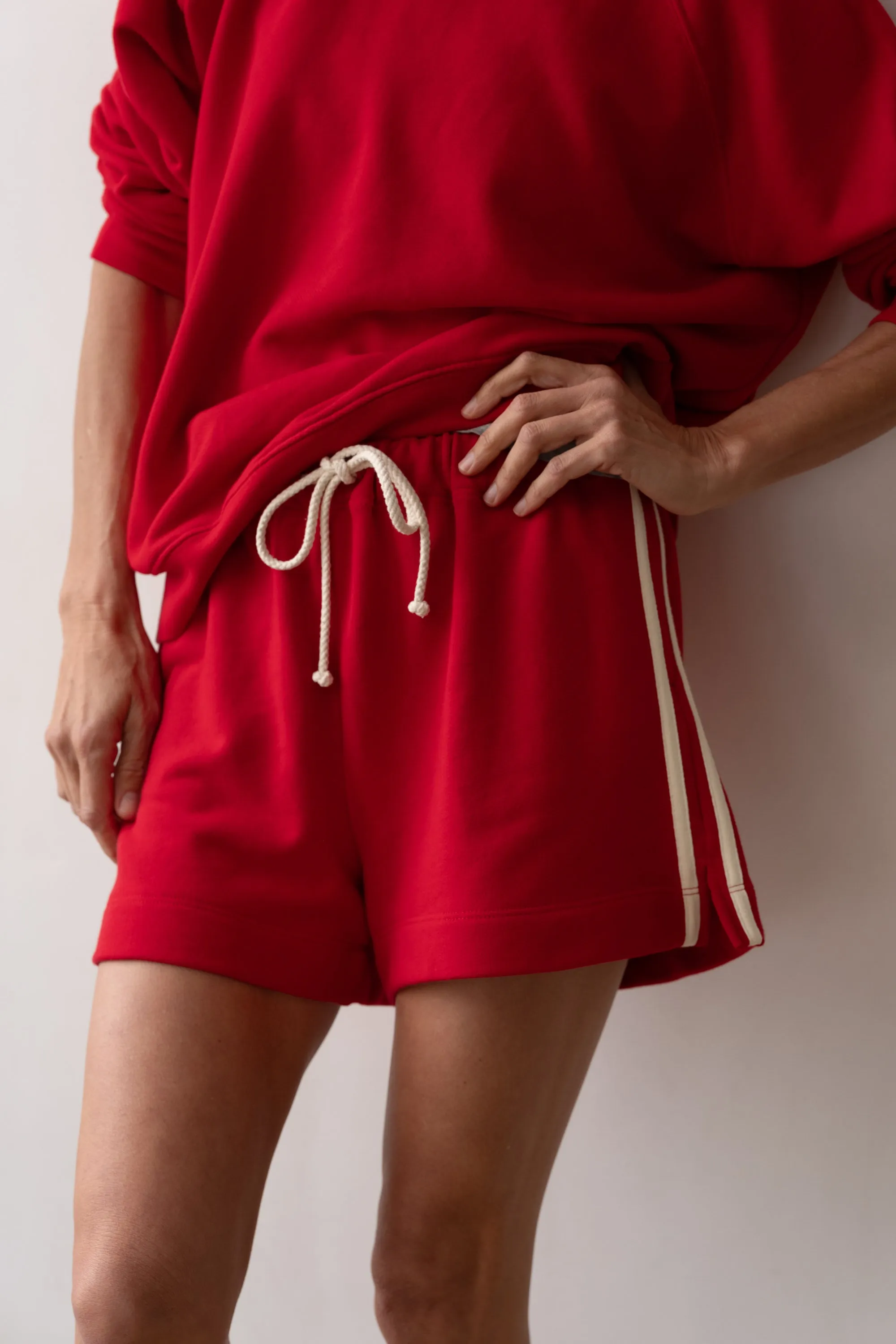 The Stripe Eco-Terry Short sold by DONNI. product image thumbnail 5