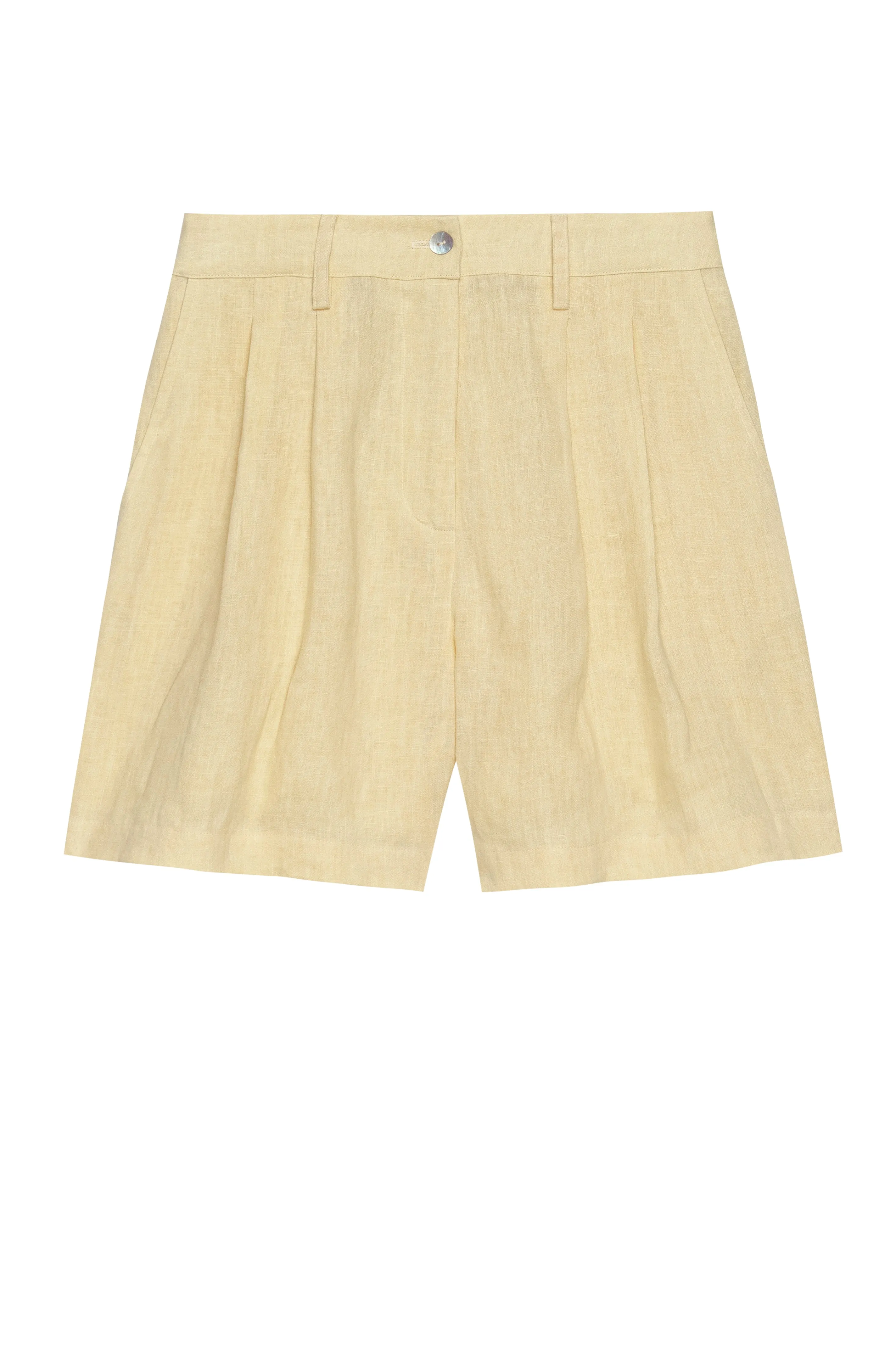 The Linen Pleated Short sold by DONNI. product image thumbnail 2