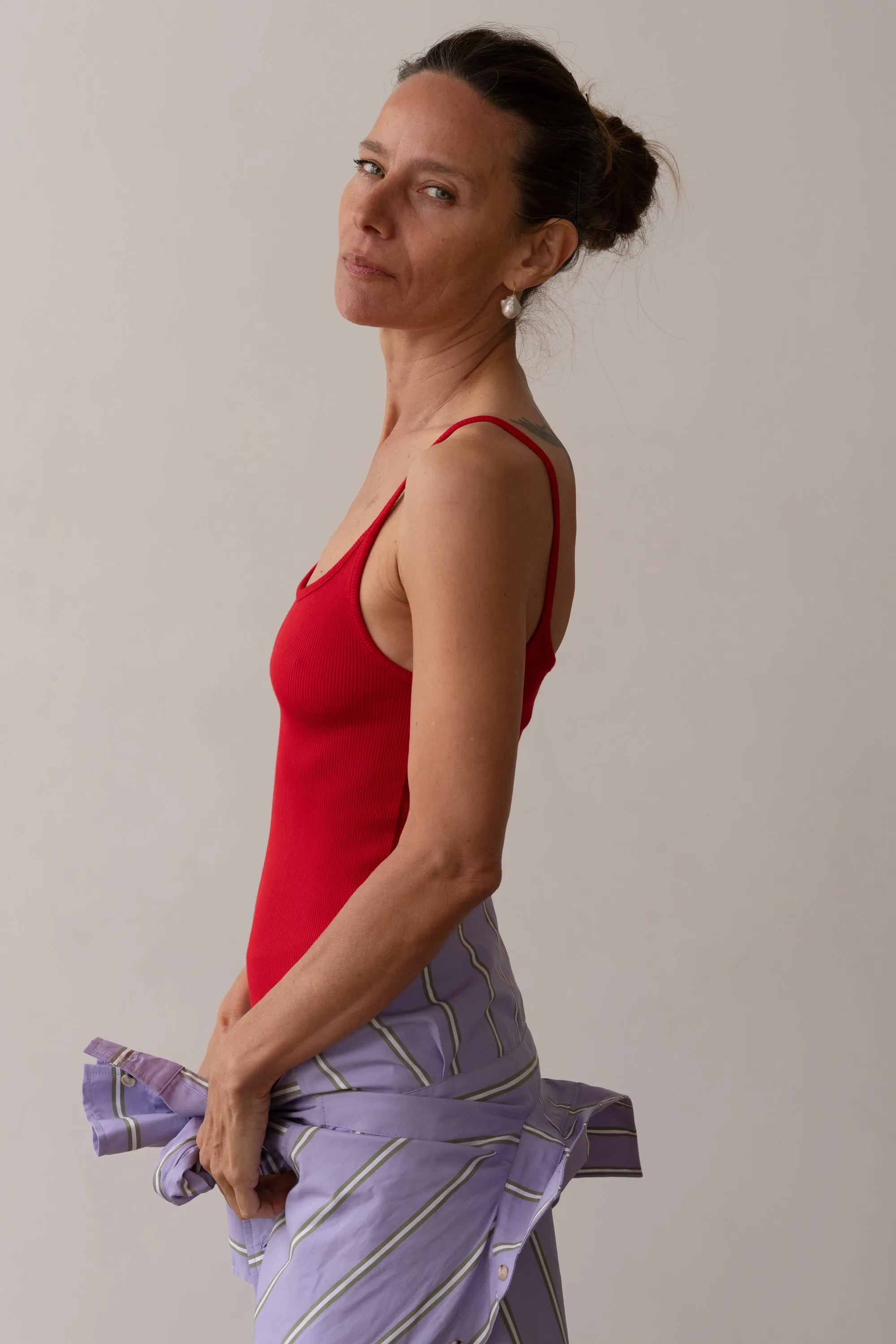 The Rib Spaghetti Tank sold by DONNI. product image thumbnail 5