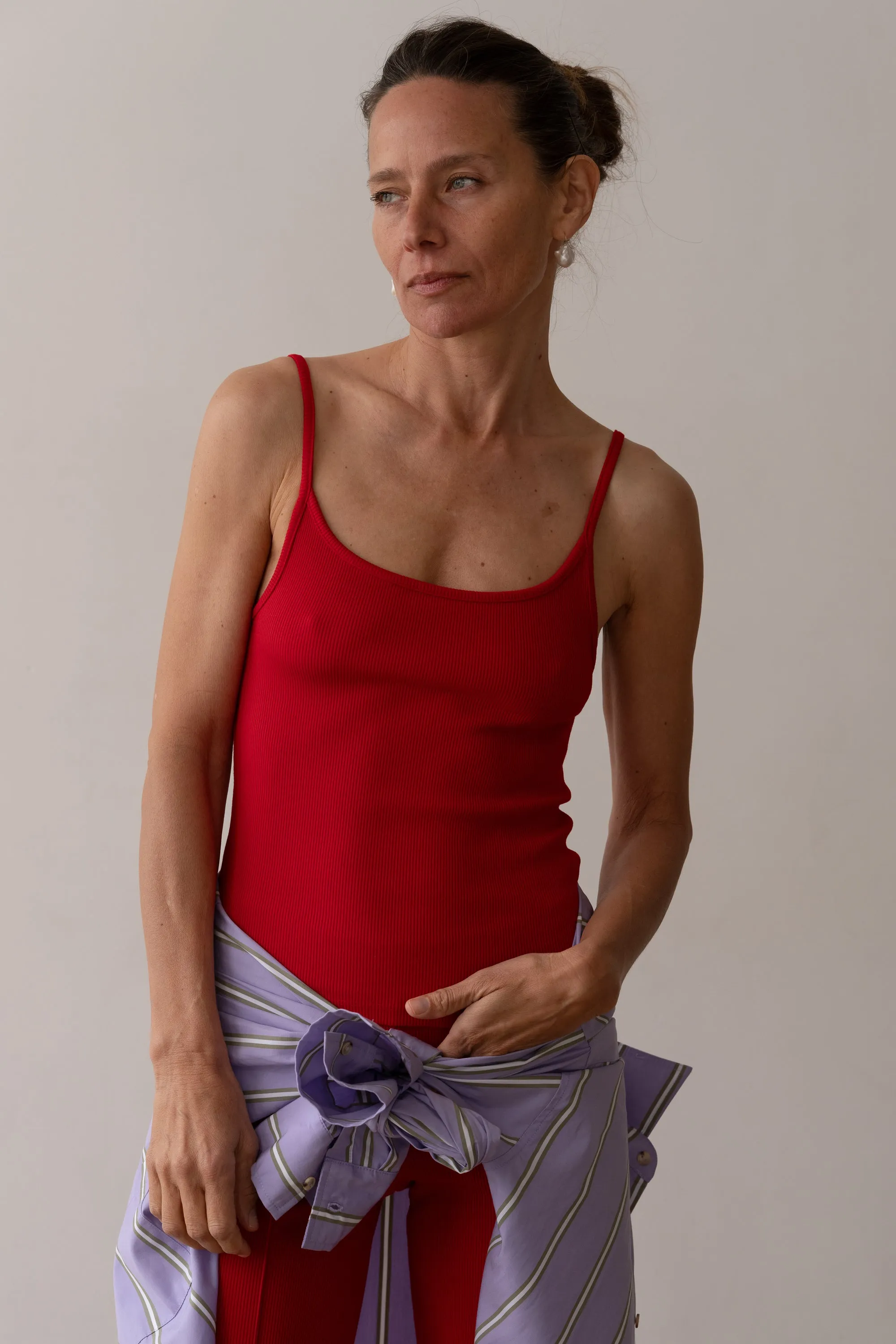 The Rib Spaghetti Tank sold by DONNI. product image thumbnail 2