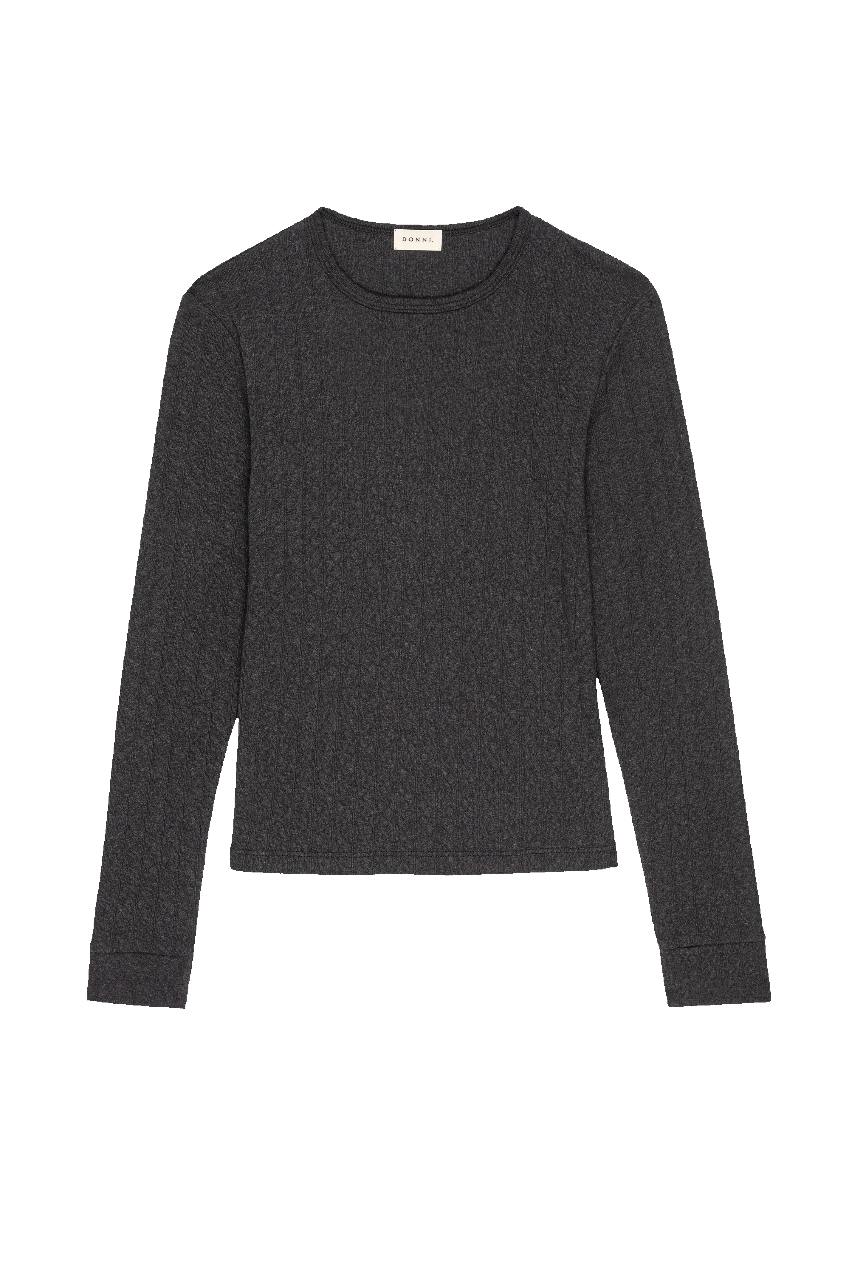 The Pointelle Long Sleeve sold by DONNI. product image thumbnail 2