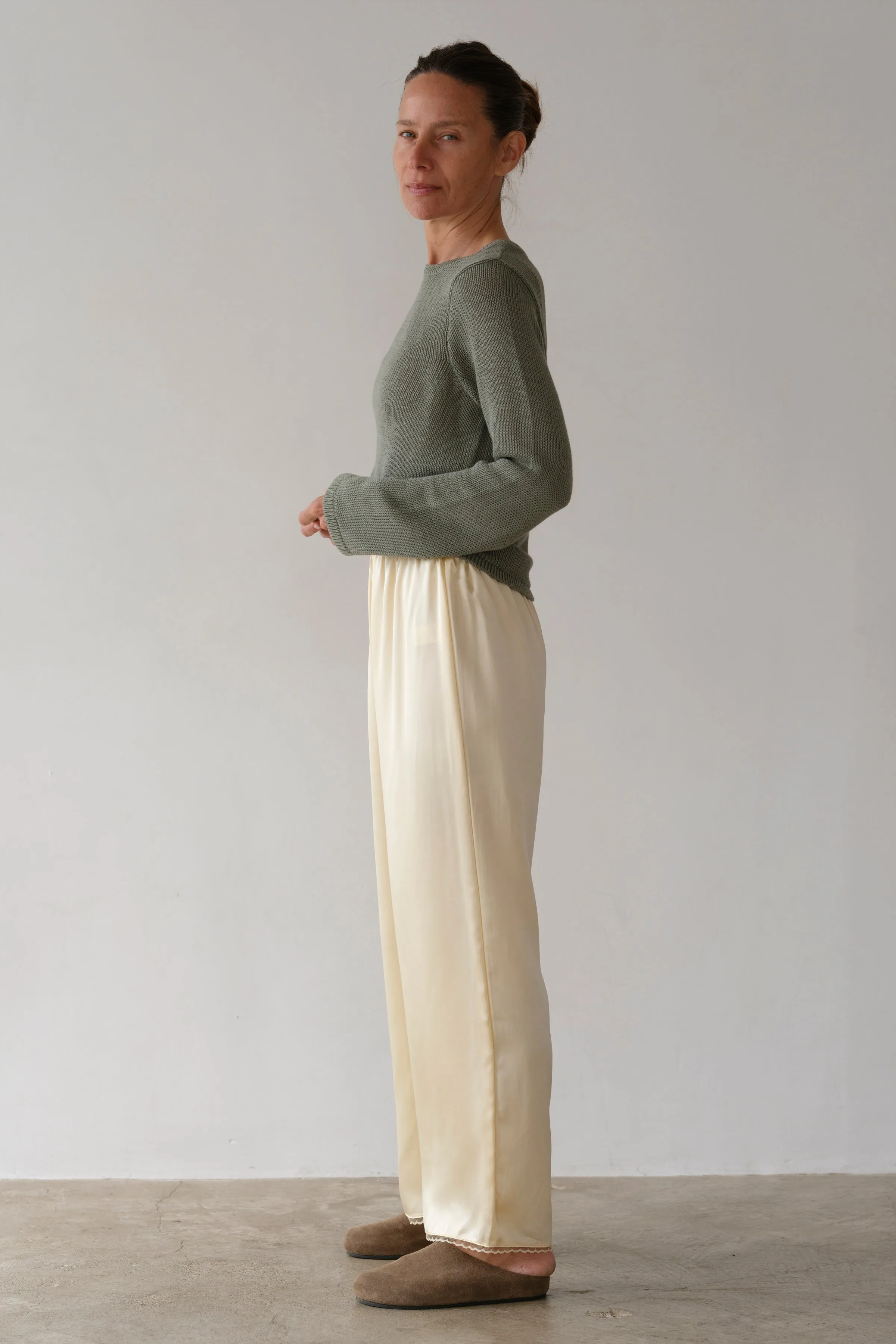 The Silk Lace Simple Pant sold by DONNI. product image thumbnail 3