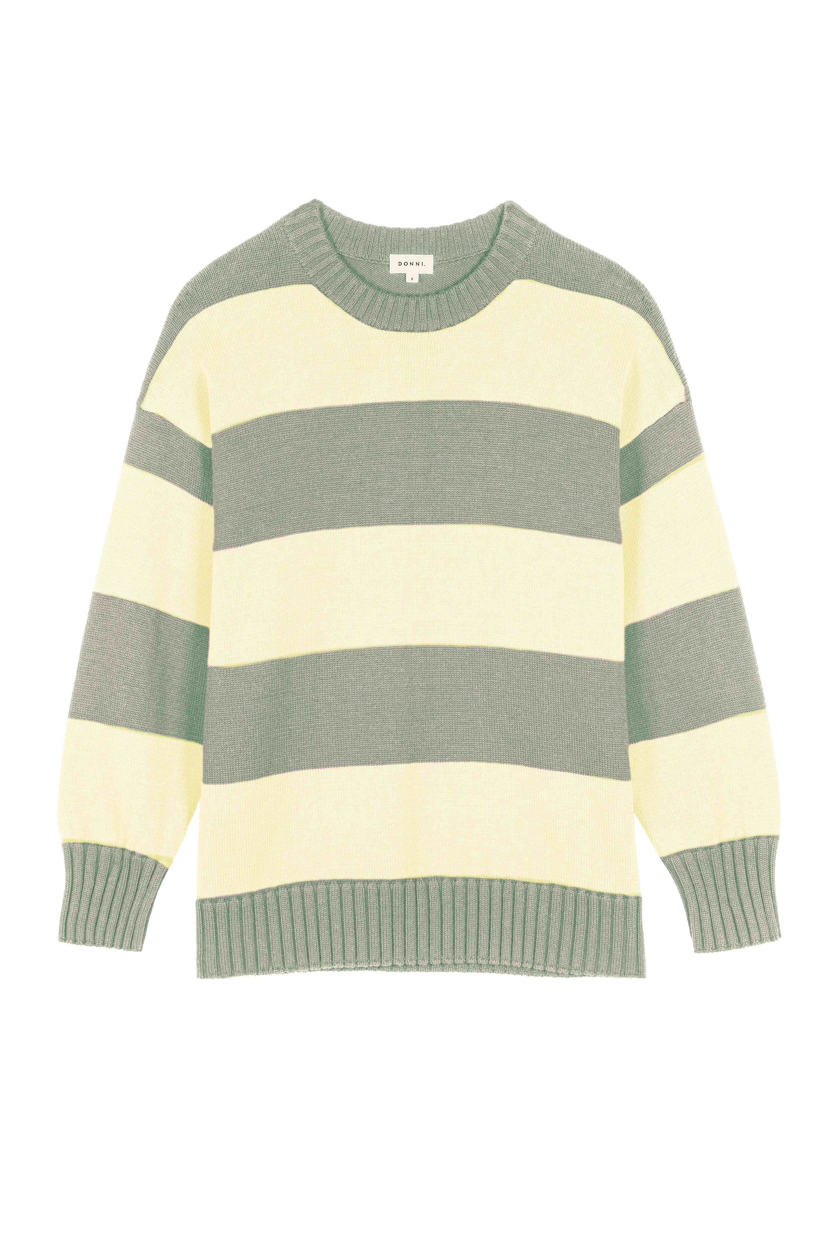 The Cotton Knit Stripe Crewneck Sweater sold by DONNI. product image thumbnail 2