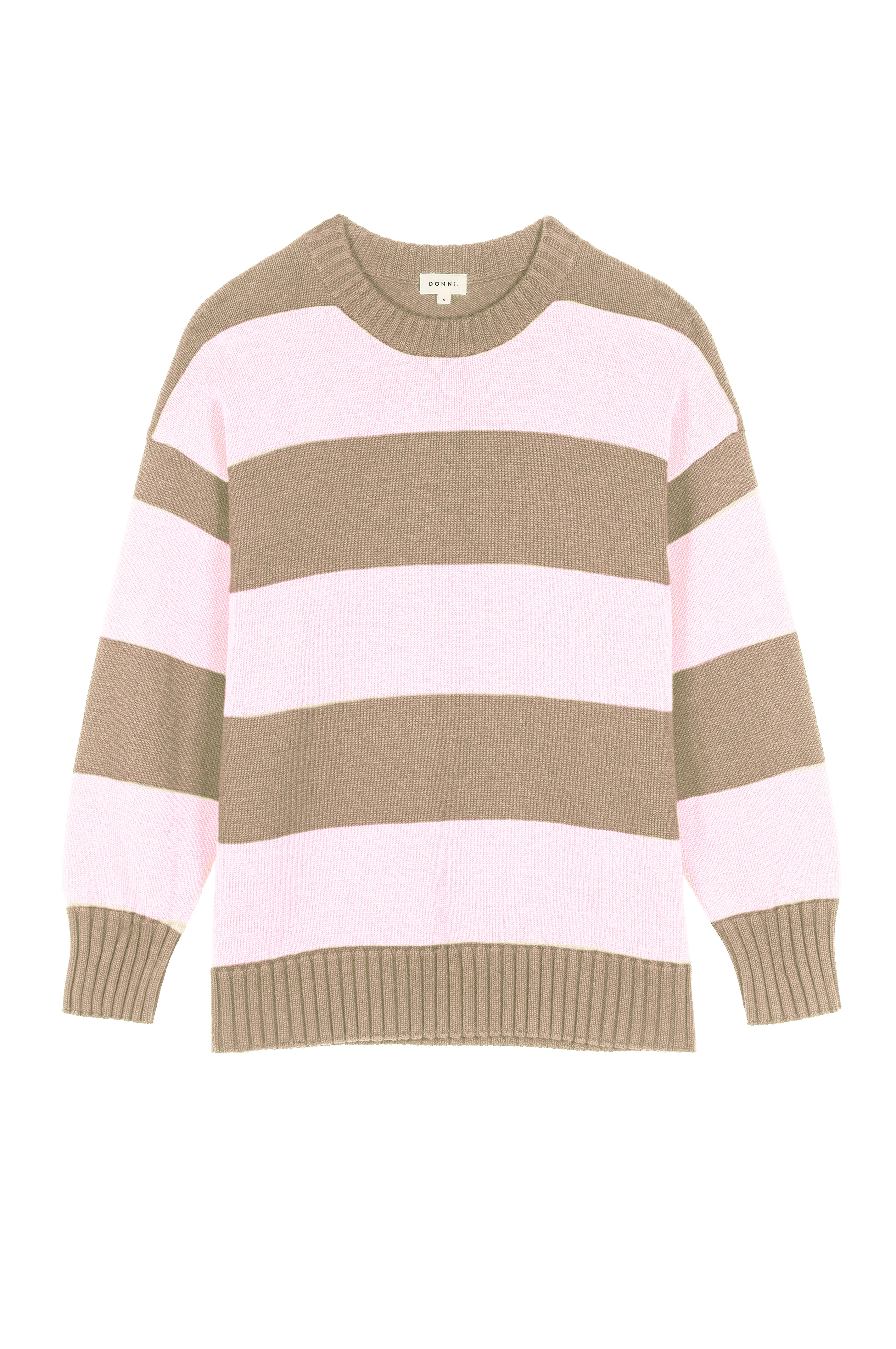 The Cotton Knit Stripe Crewneck Sweater sold by DONNI. product image thumbnail 2