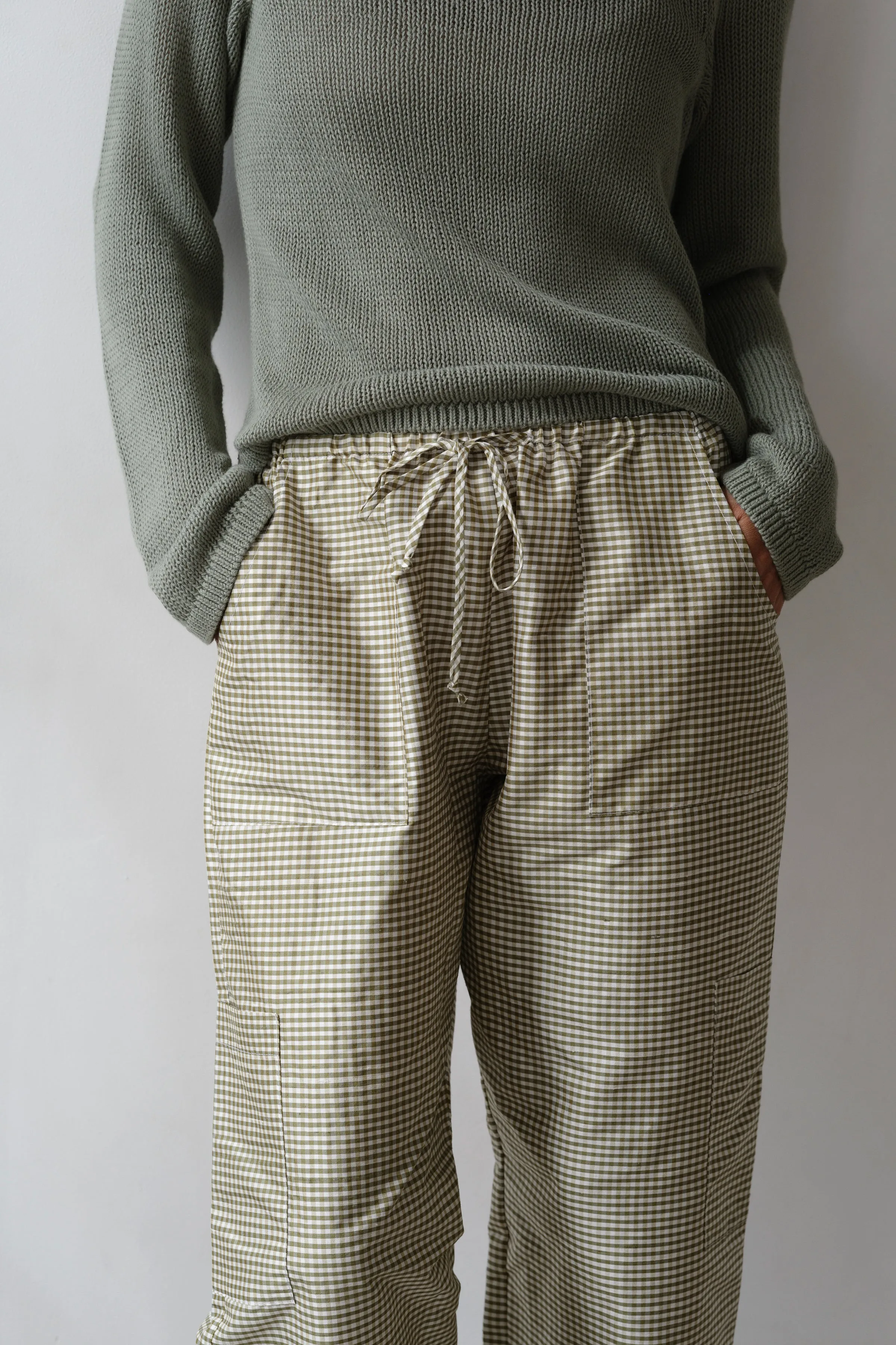 The Taffeta Drawstring Cargo Pant sold by DONNI. product image thumbnail 5