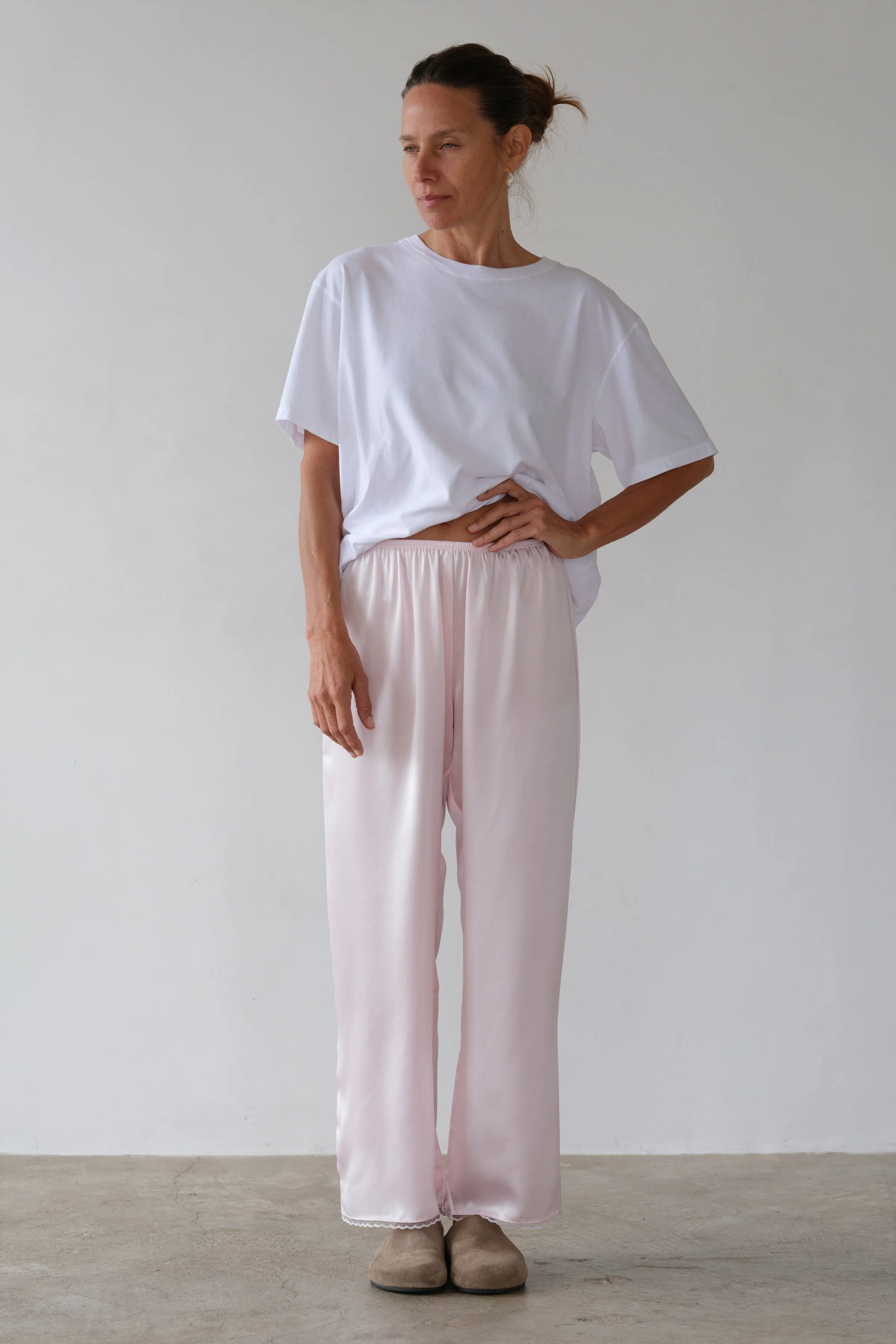 The Silk Lace Simple Pant sold by DONNI. product image thumbnail 3