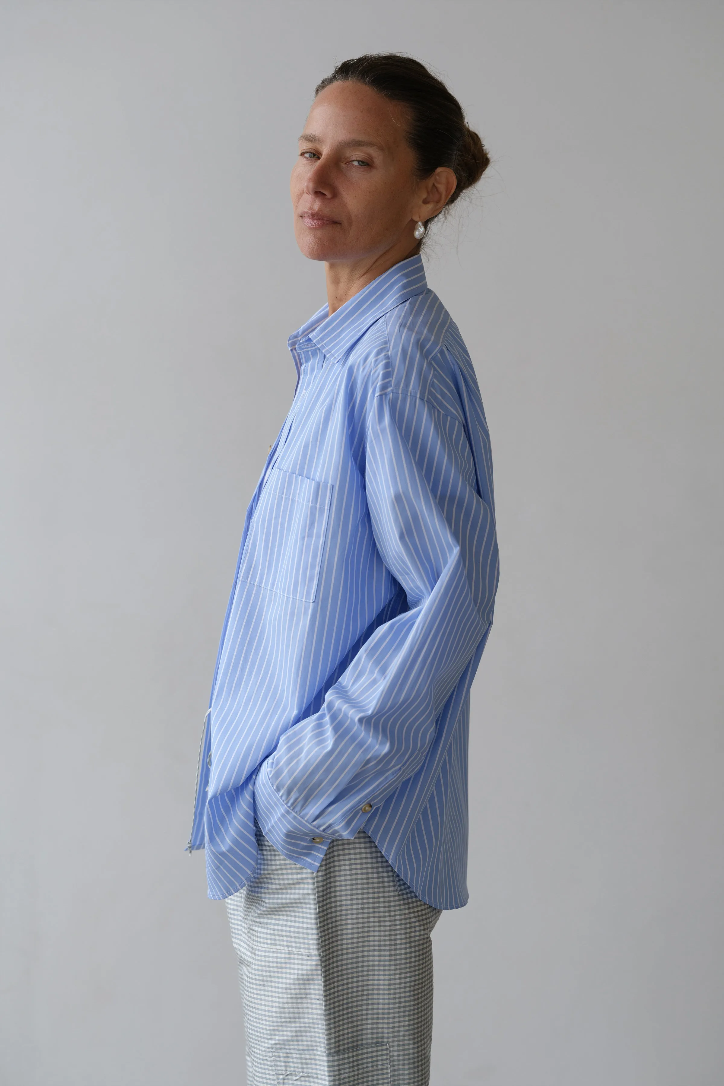 The Pop Stripe Shirt sold by DONNI. product image thumbnail 3