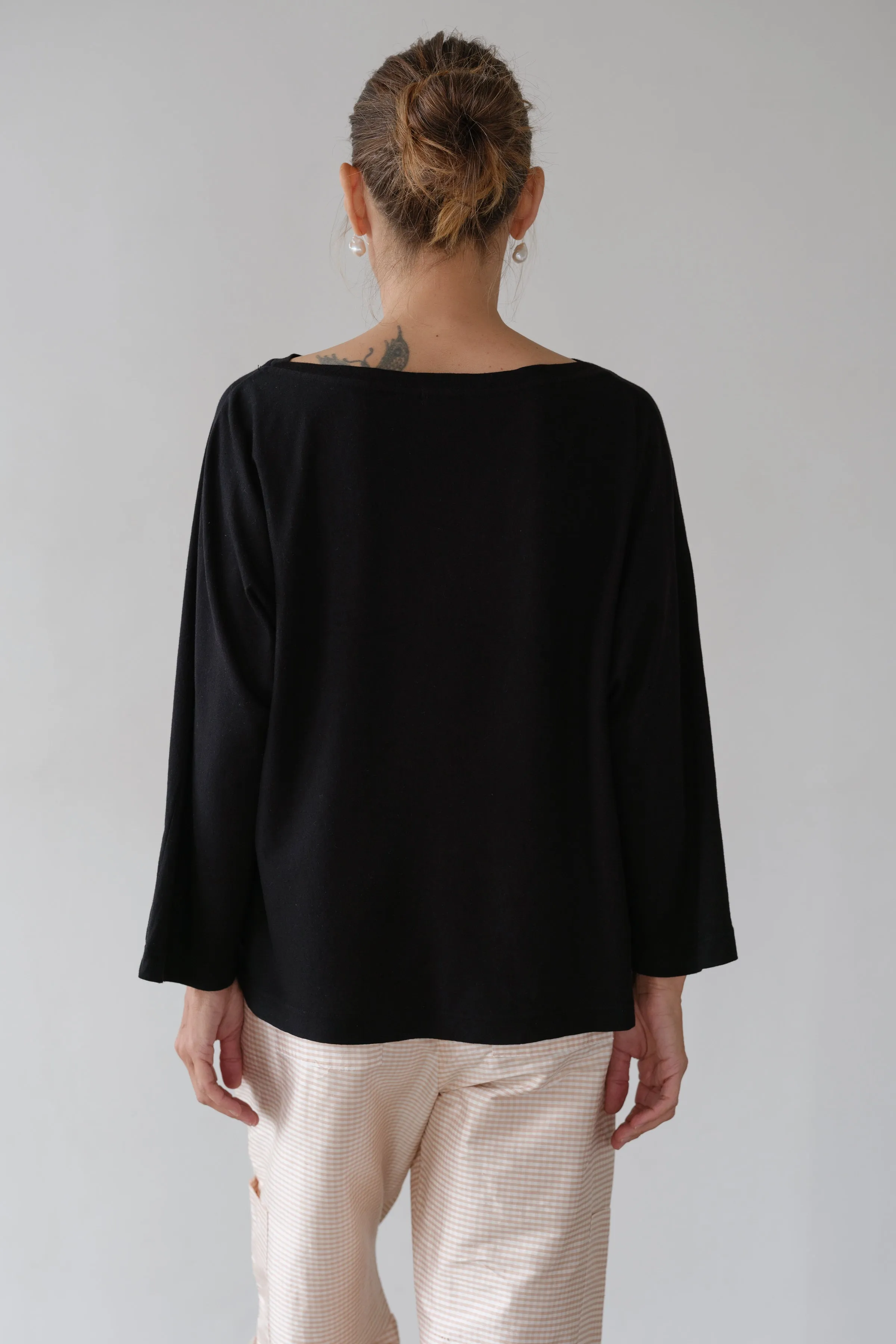 The Jersey Relaxed Boatneck sold by DONNI. product image thumbnail 5