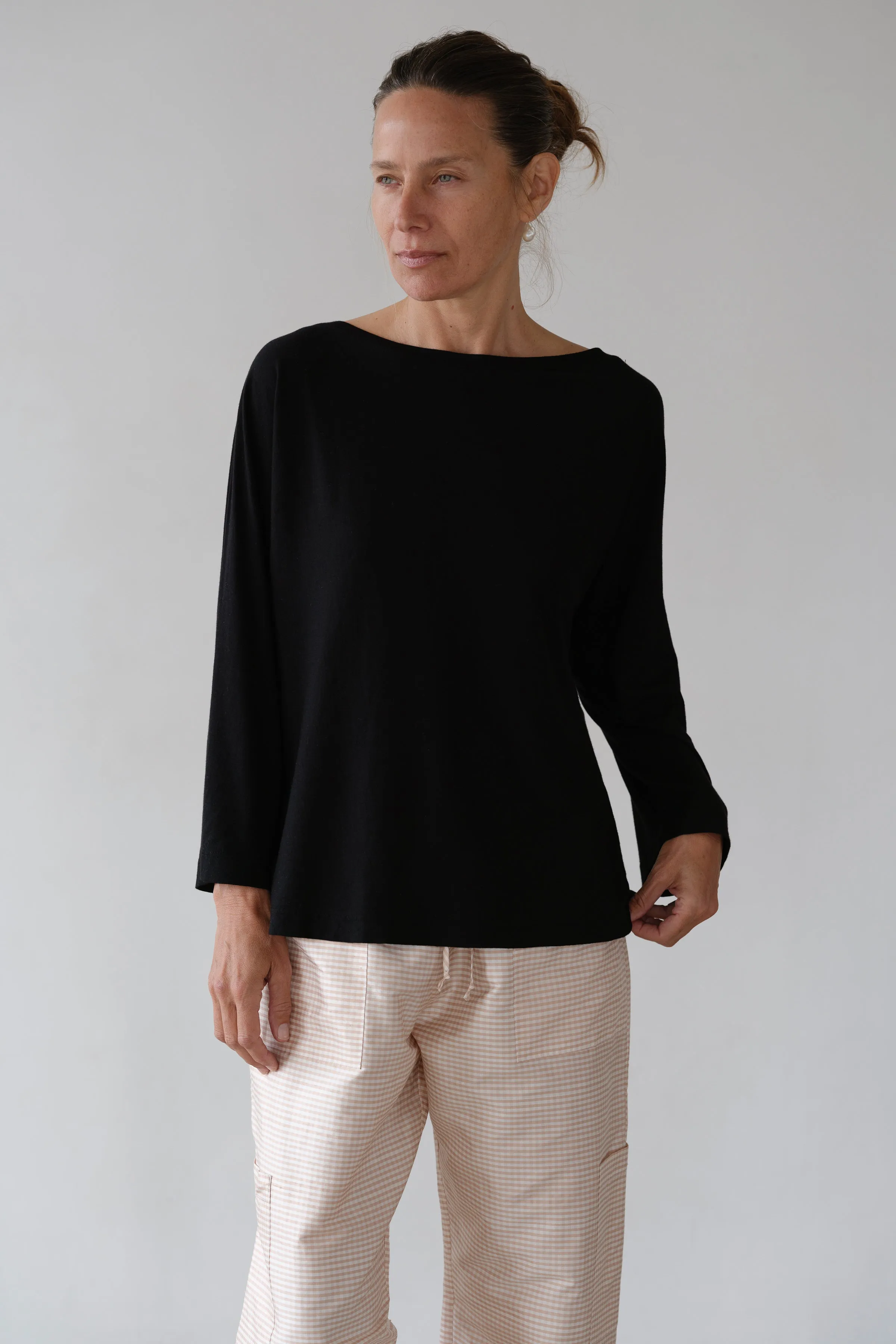 The Jersey Relaxed Boatneck sold by DONNI. product image thumbnail 3
