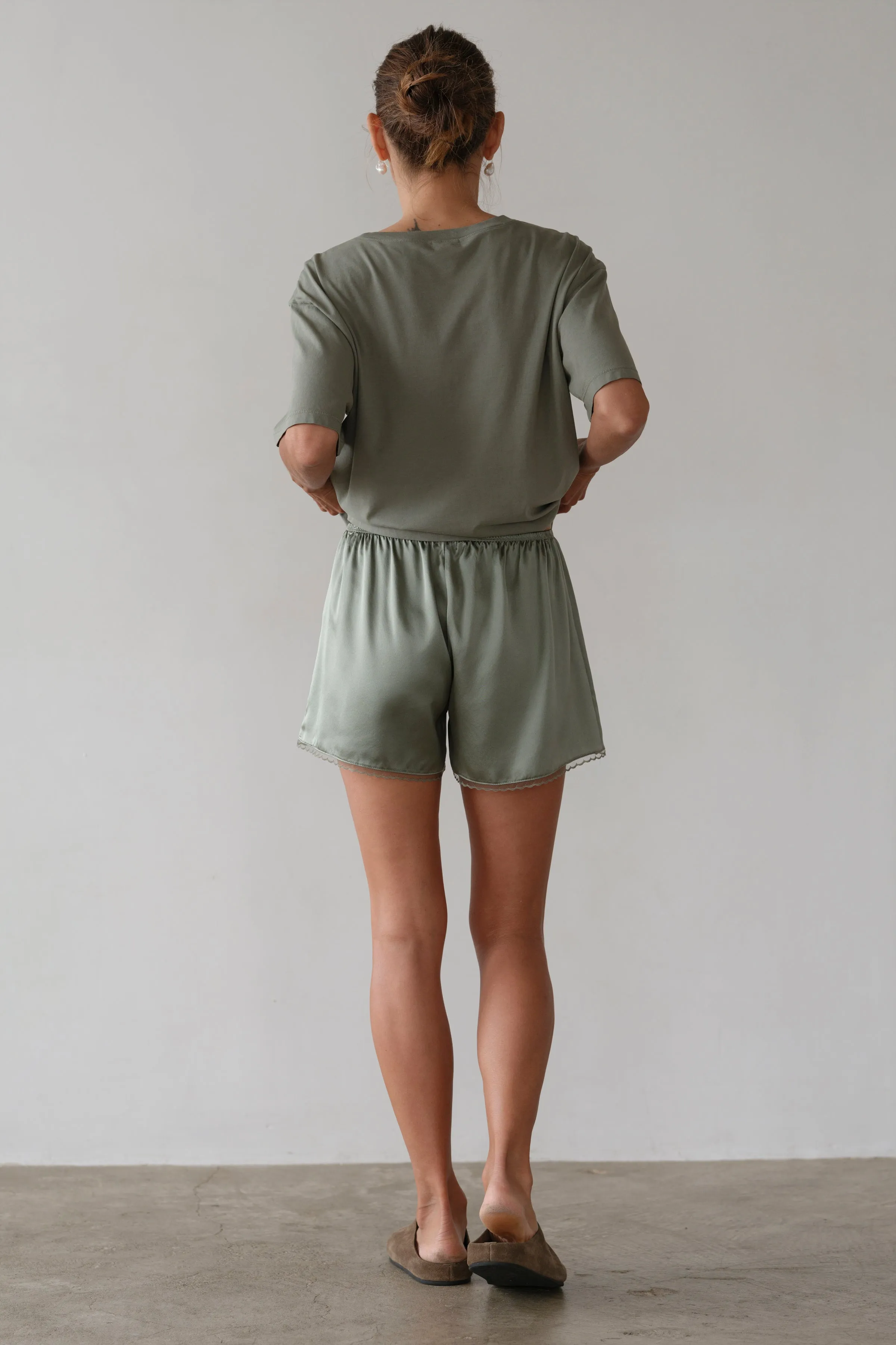 The Silk Lace Tap Short sold by DONNI. product image thumbnail 5