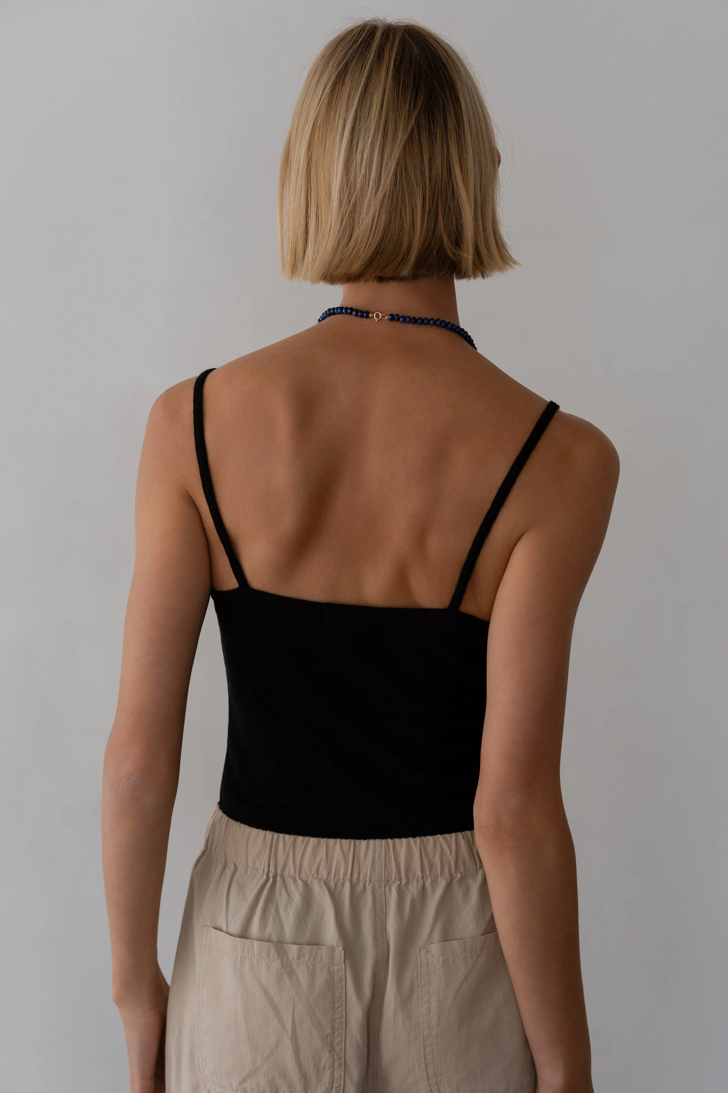 The Pointelle Cami Tank sold by DONNI. product image thumbnail 5
