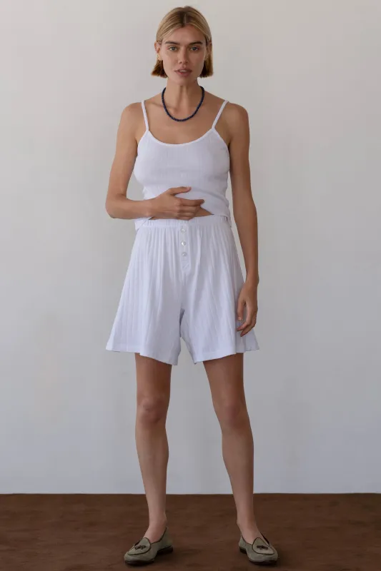 The Pointelle Boxer Short sold by DONNI.
