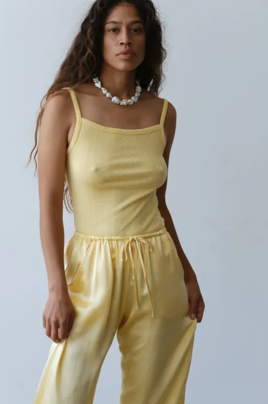 The Pointelle Square Neck Tank sold by DONNI.