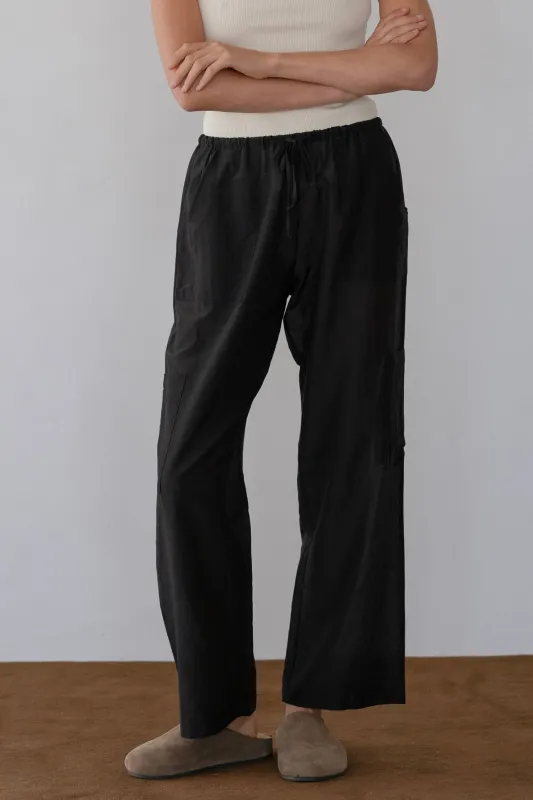 The Silk Cotton Sheer Cargo Pant sold by DONNI.