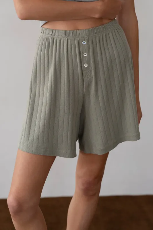 The Pointelle Boxer Short sold by DONNI.