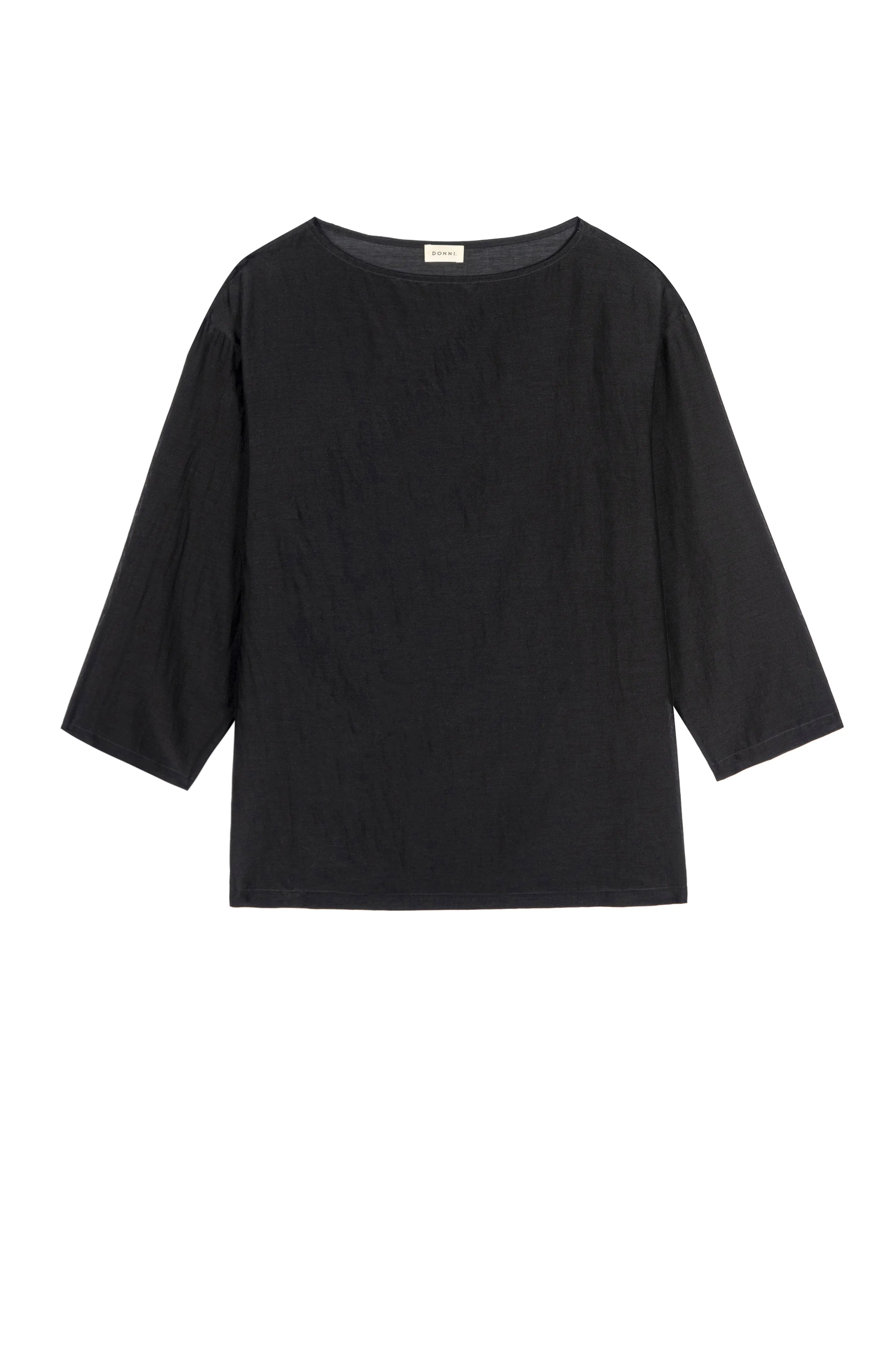 The Silk Cotton Sheer Boatneck sold by DONNI. product image thumbnail 2