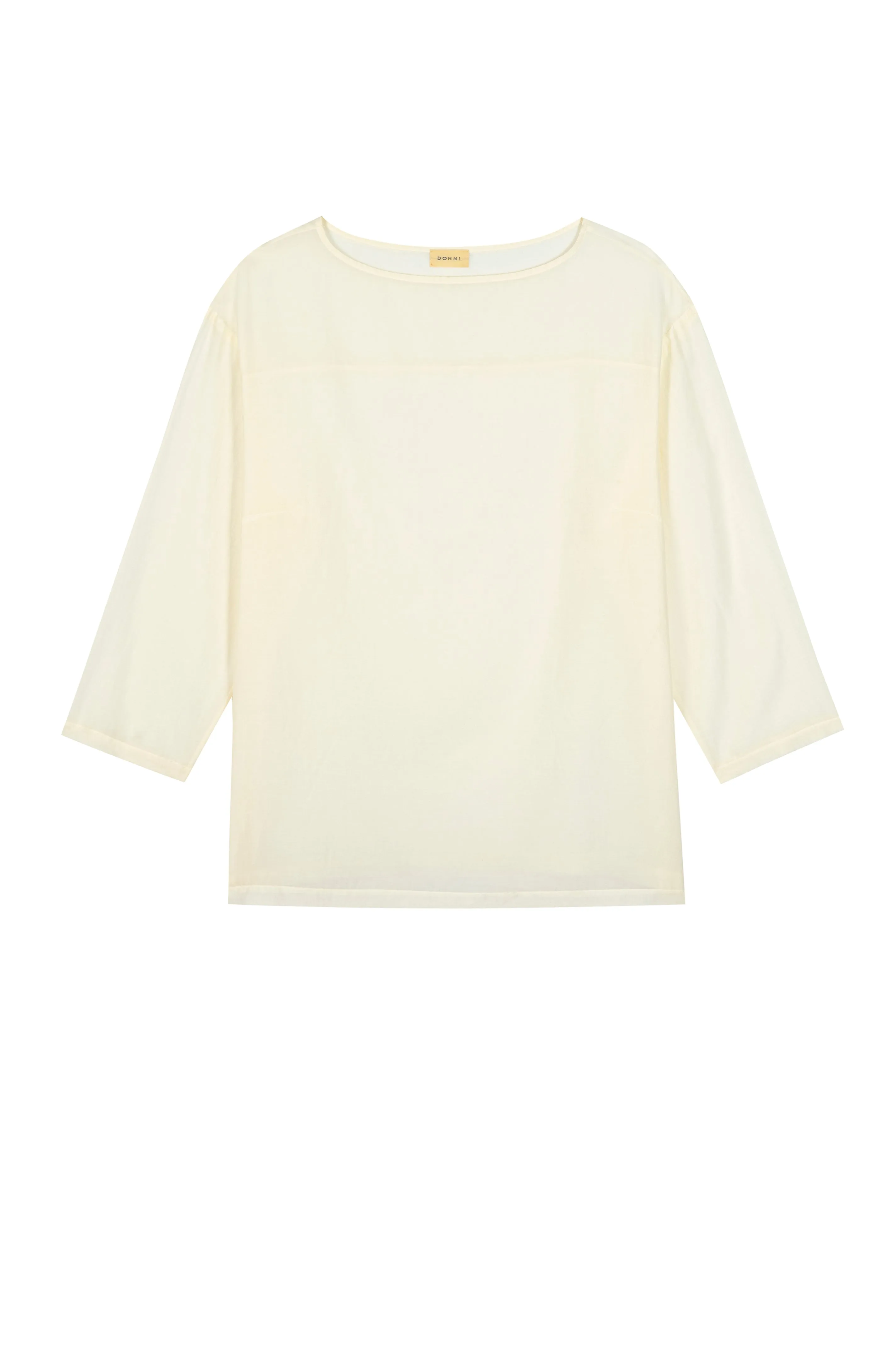 The Silk Cotton Sheer Boatneck sold by DONNI. product image thumbnail 2