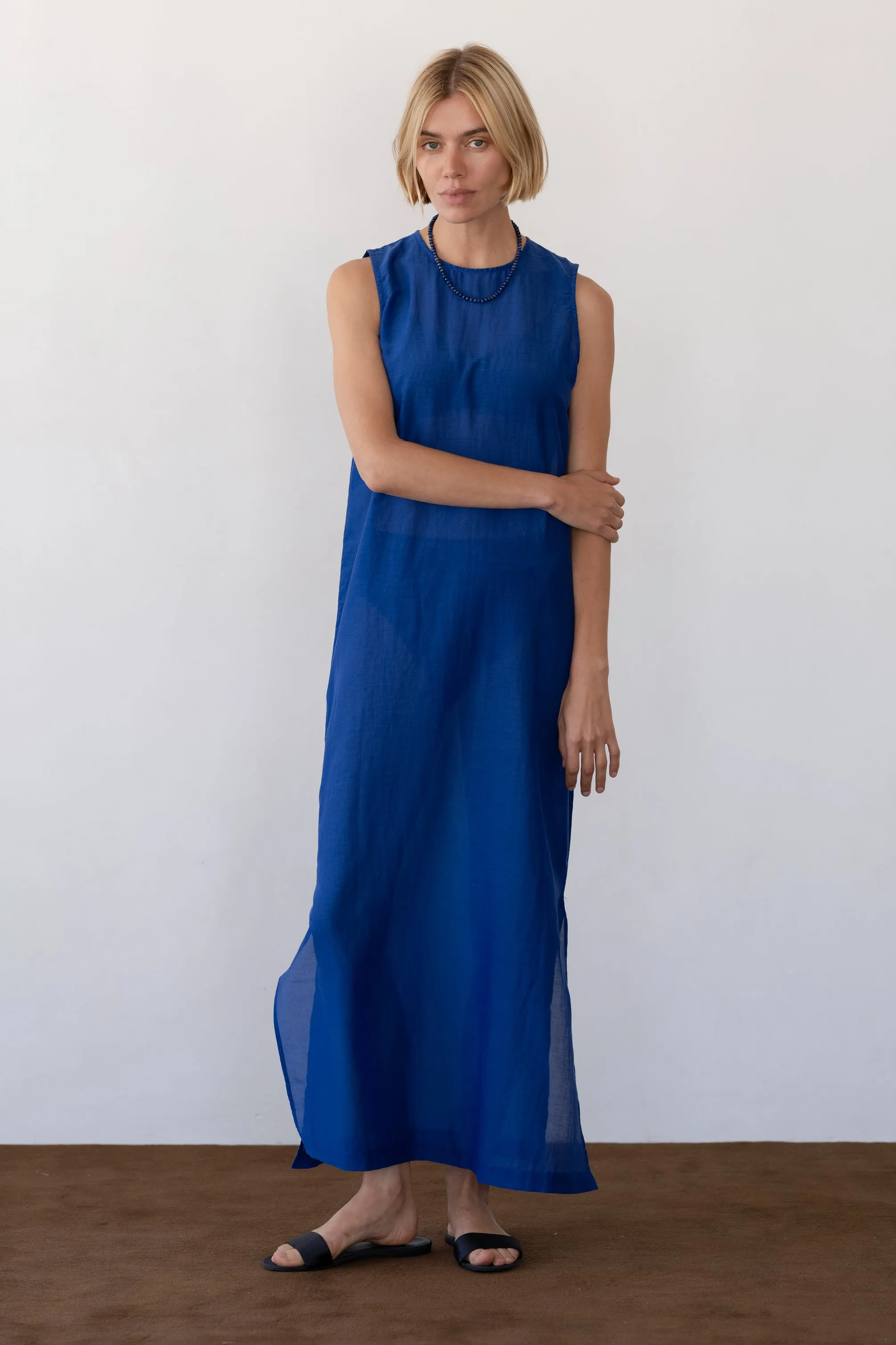 The Silk Cotton Sheer Dress sold by DONNI. product image thumbnail 3