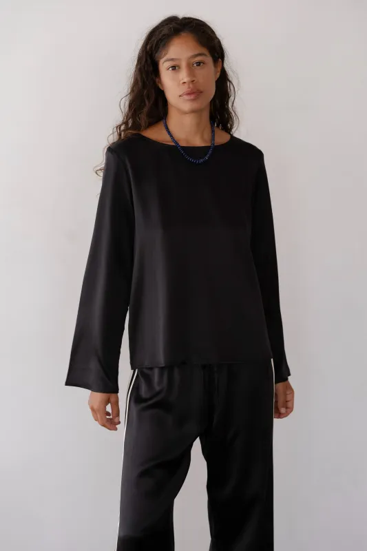 The Silk Bell Long Sleeve sold by DONNI.