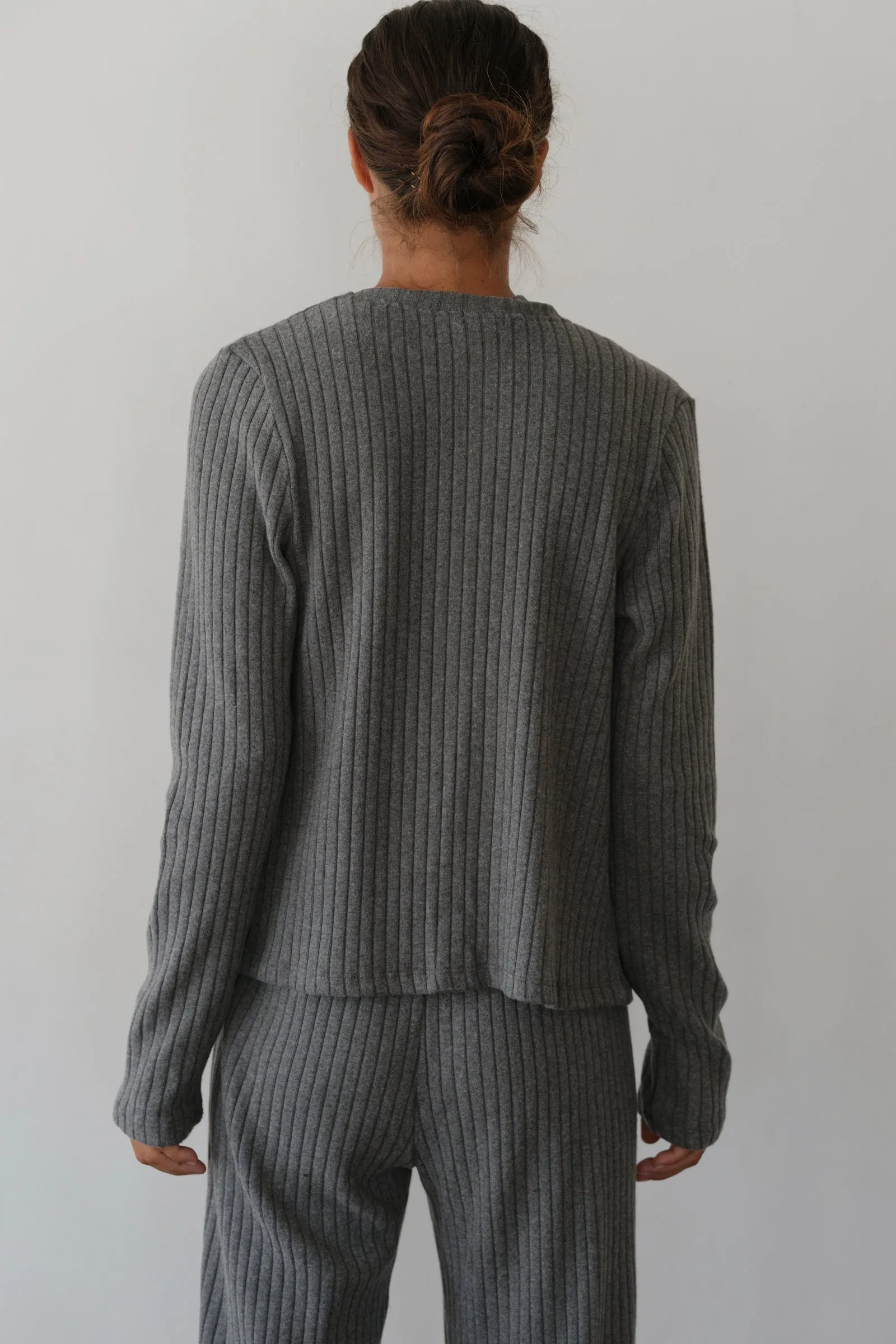 The Sweater Rib Cardi sold by DONNI. product image thumbnail 5