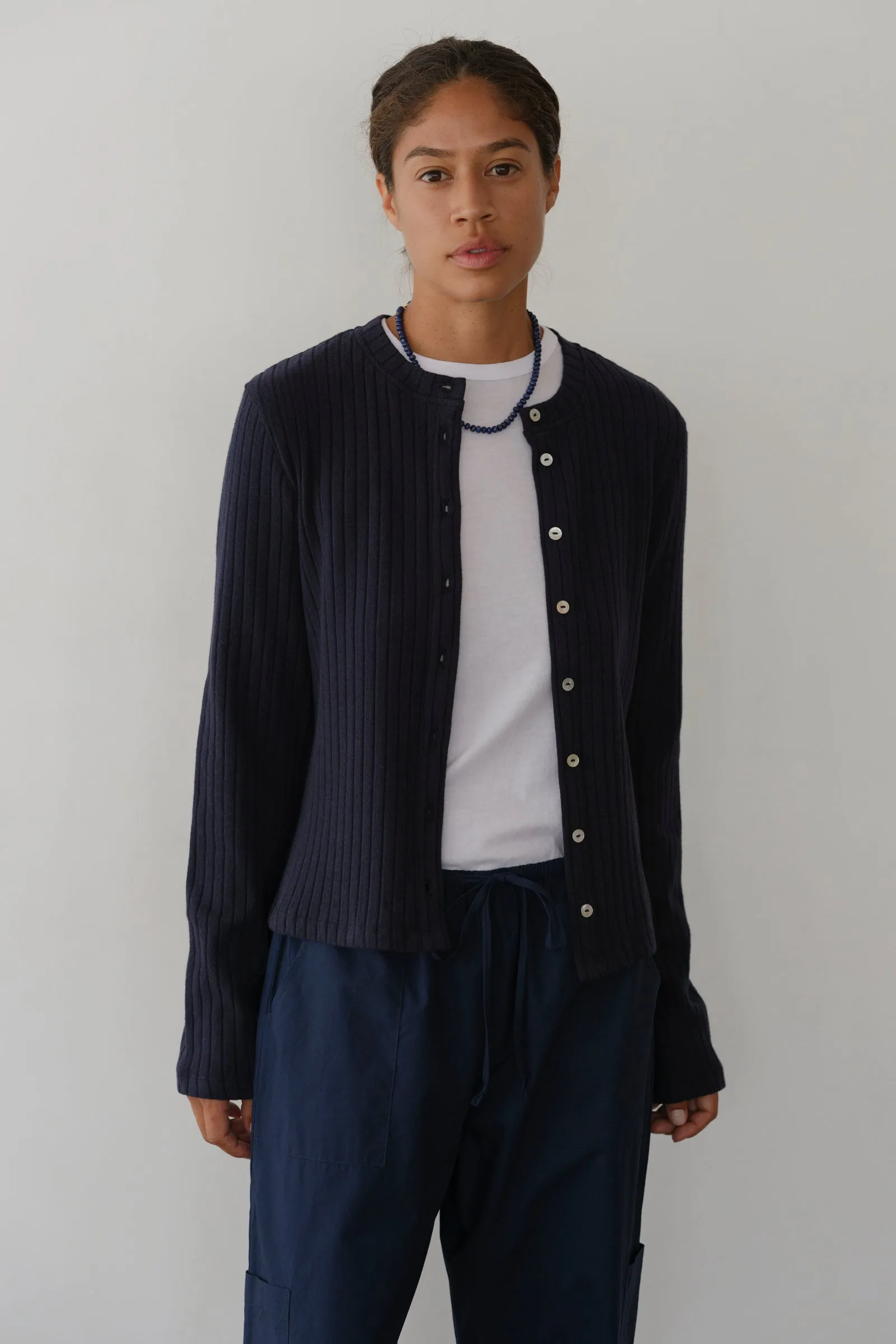 The Sweater Rib Cardi sold by DONNI. product image thumbnail 3