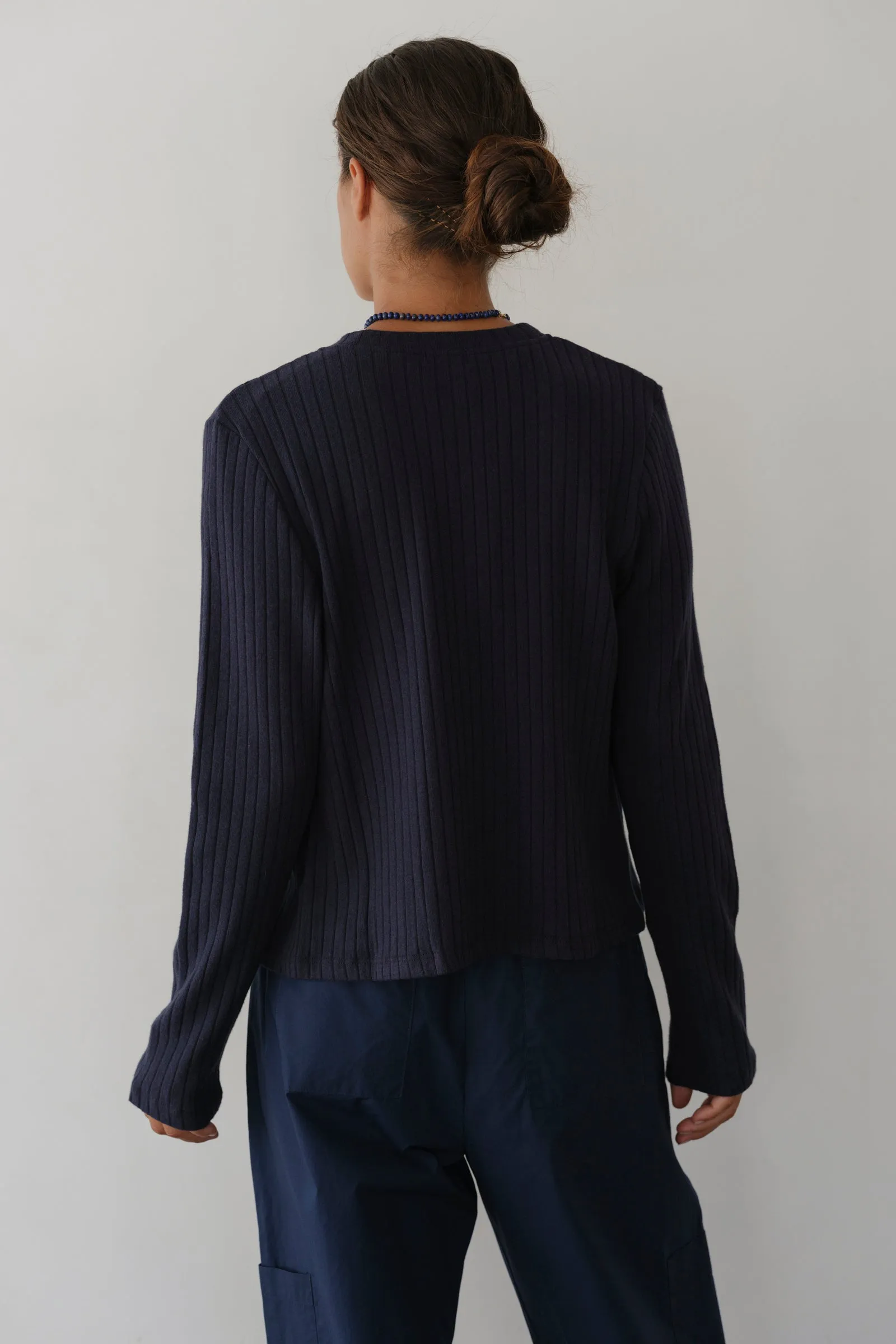 The Sweater Rib Cardi sold by DONNI. product image thumbnail 5