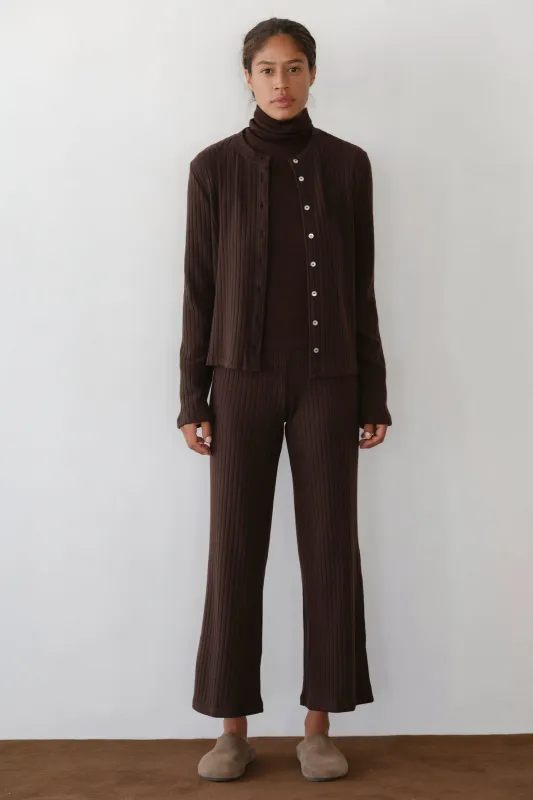 The Sweater Rib Kick Flare sold by DONNI.