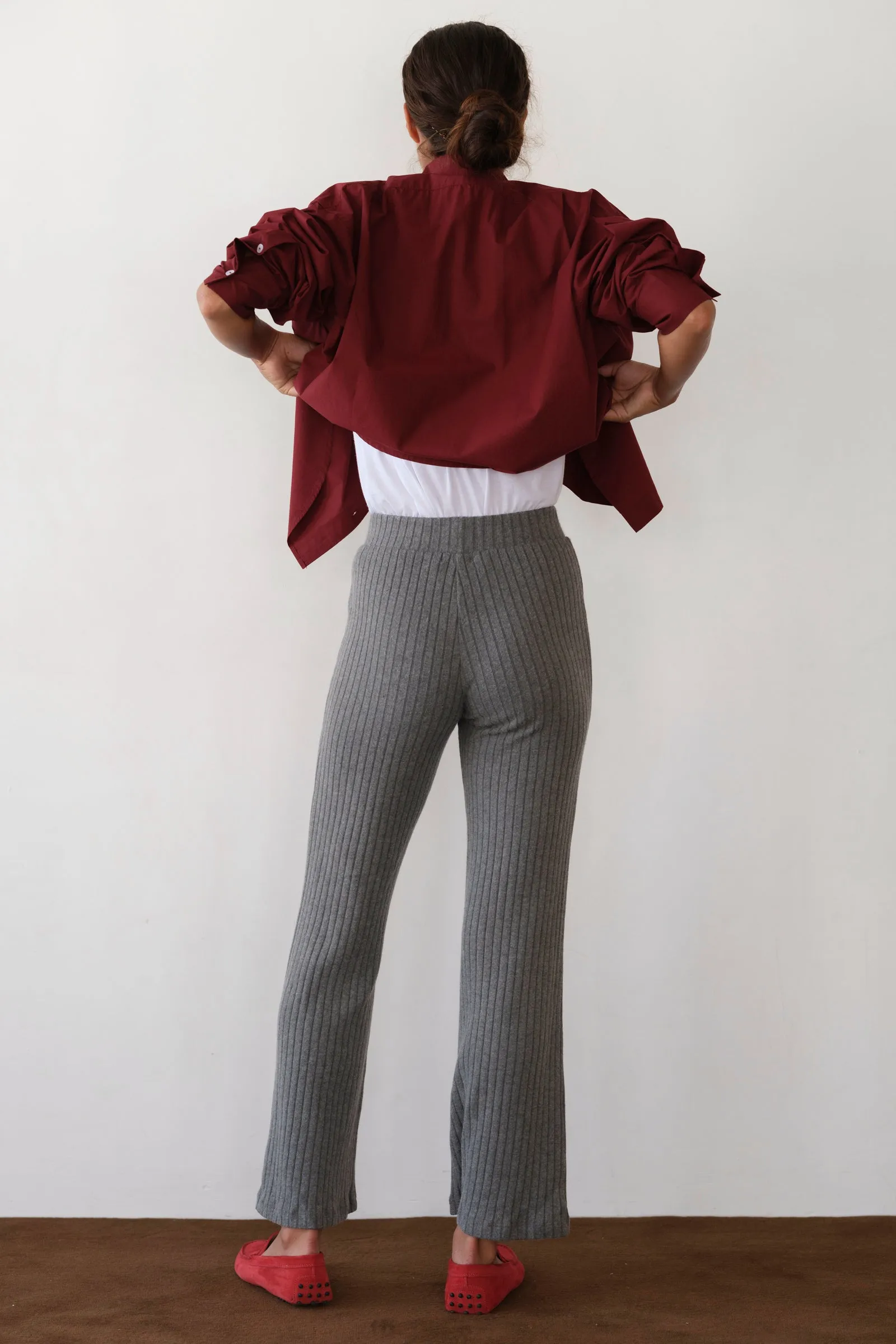 The Sweater Rib Kick Flare sold by DONNI. product image thumbnail 5