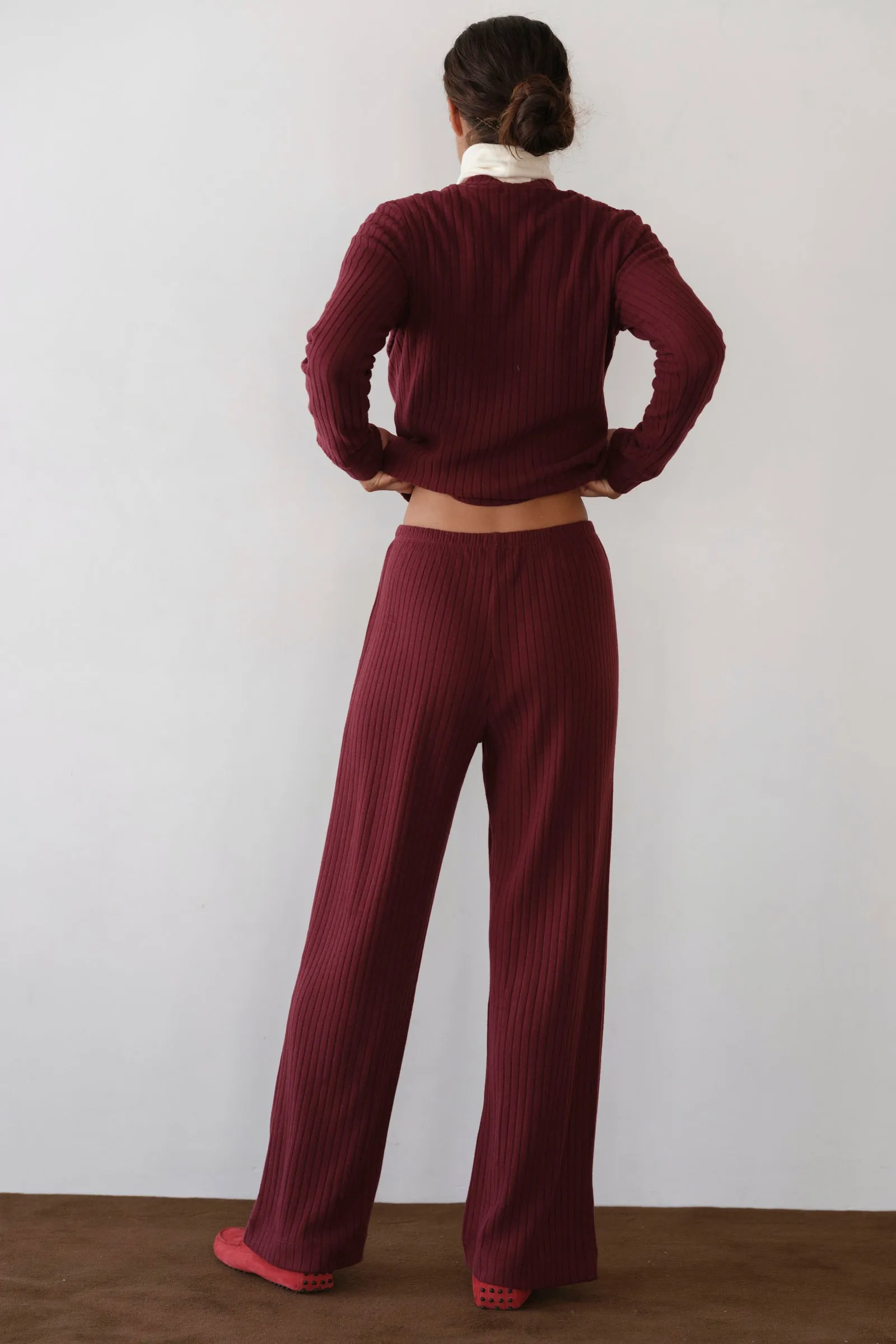 The Sweater Rib Simple Pant sold by DONNI. product image thumbnail 5