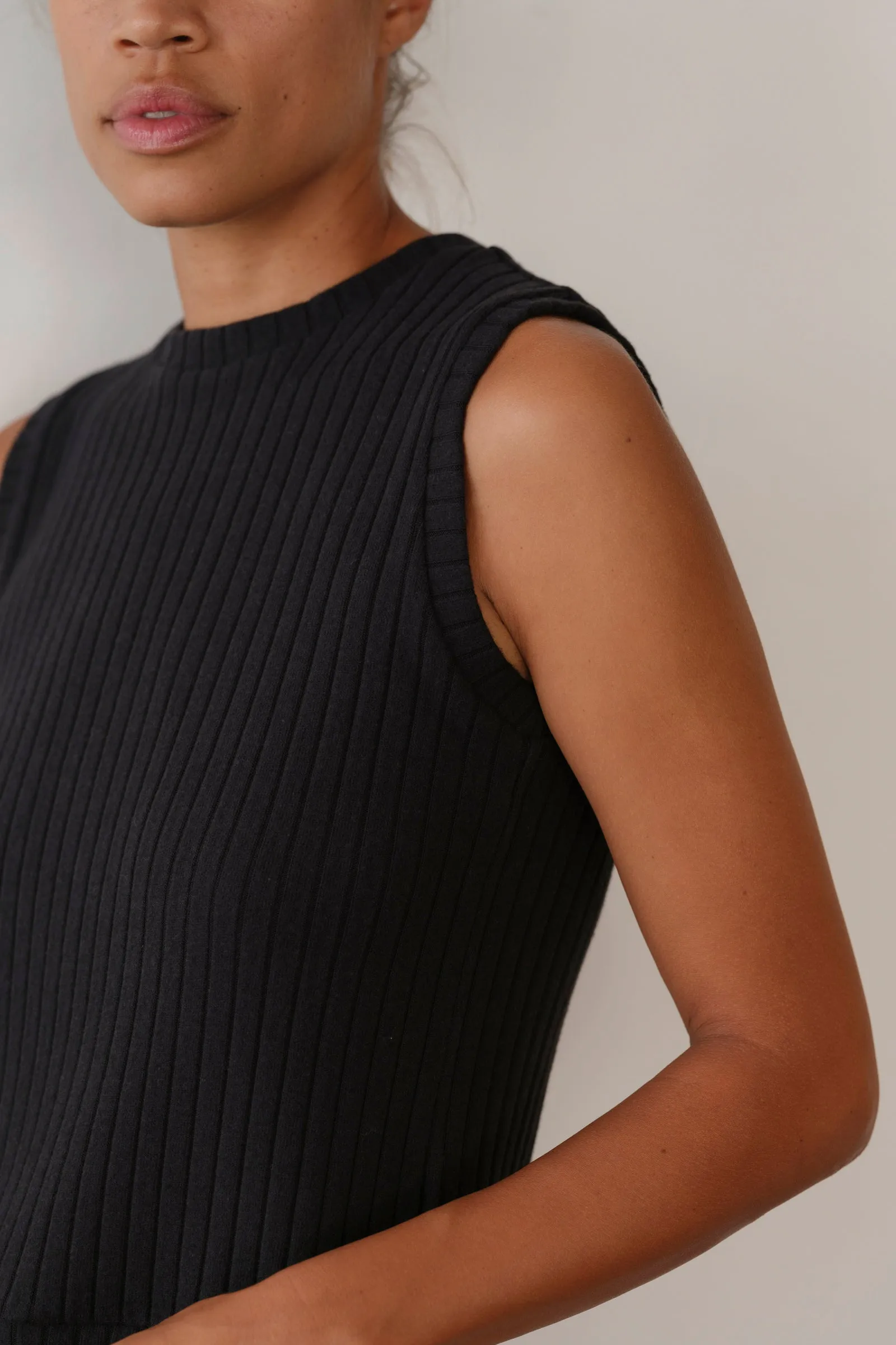 The Sweater Rib Shell sold by DONNI. product image thumbnail 4