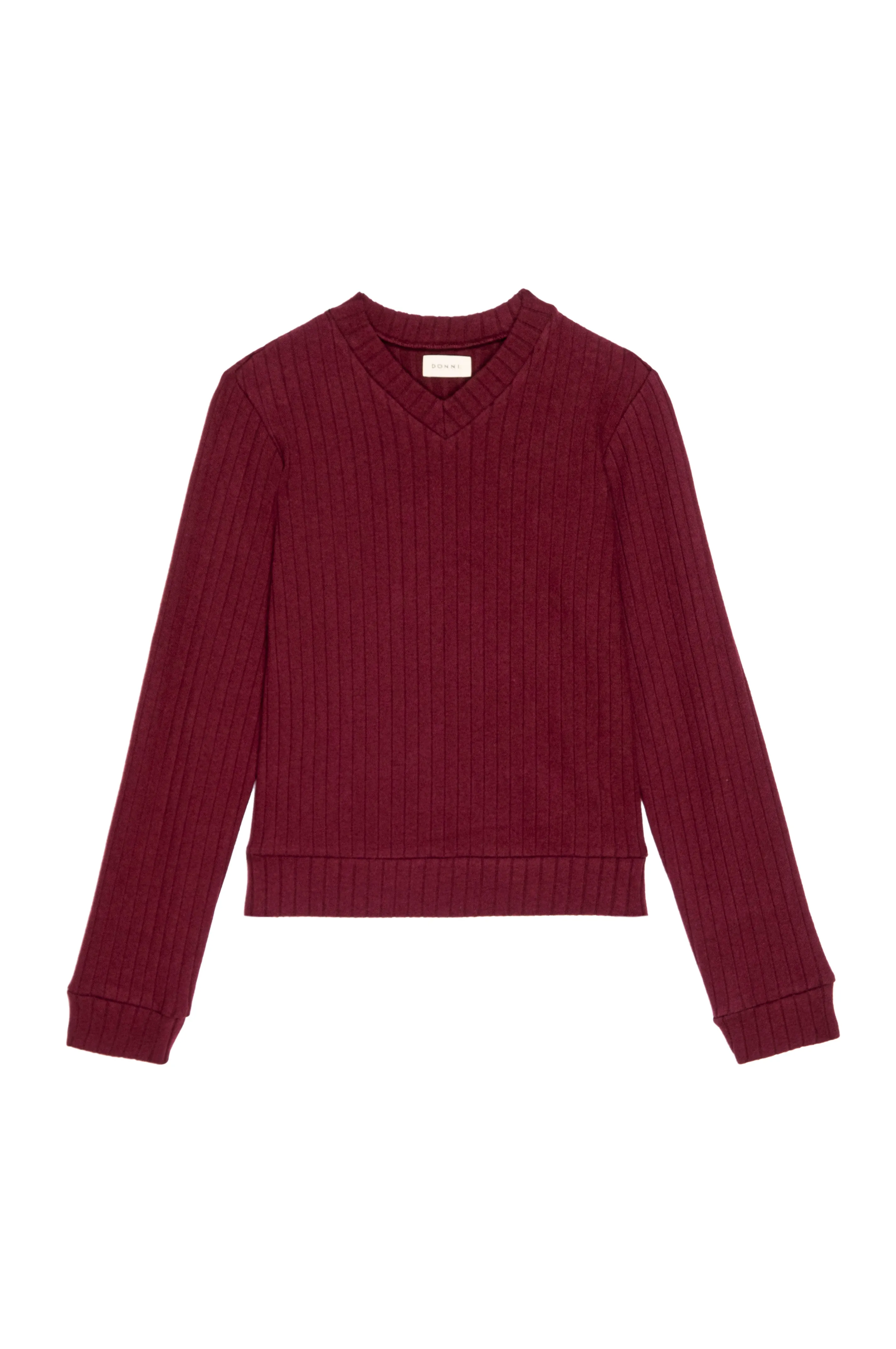 The Sweater Rib V-Neck sold by DONNI. product image thumbnail 2