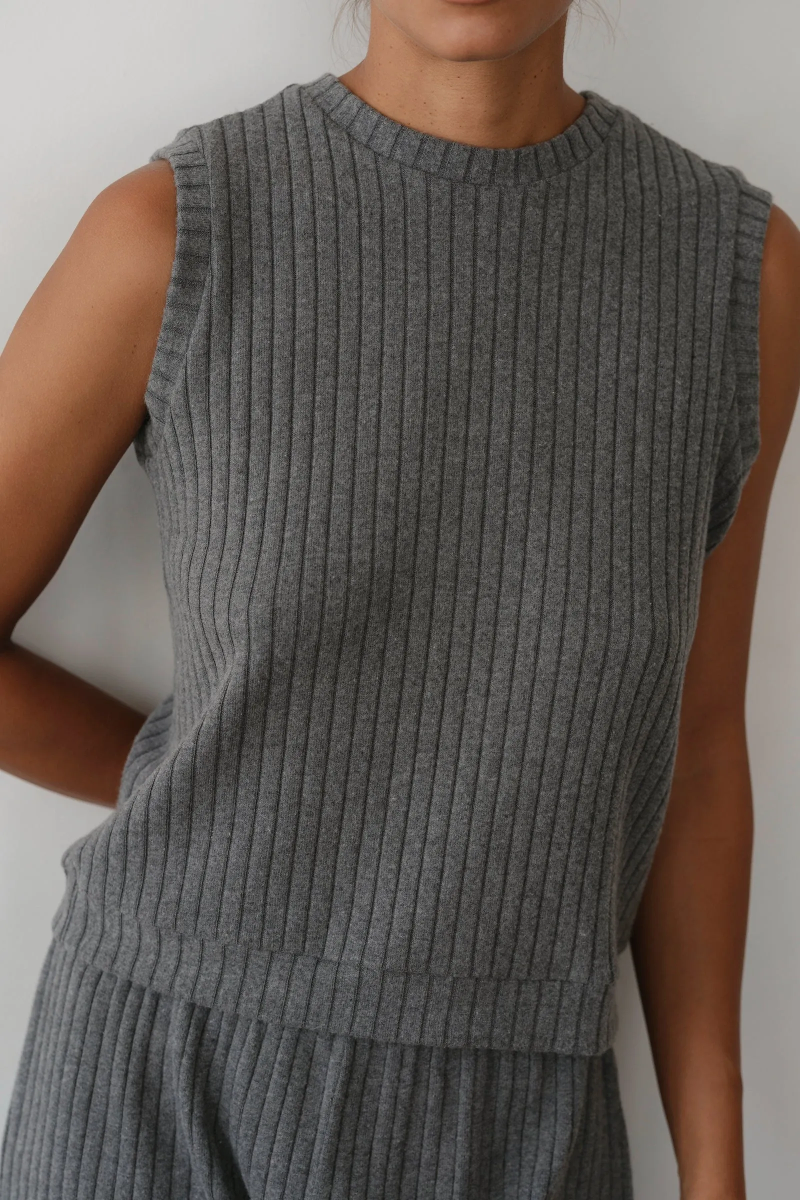 The Sweater Rib Shell sold by DONNI. product image thumbnail 4
