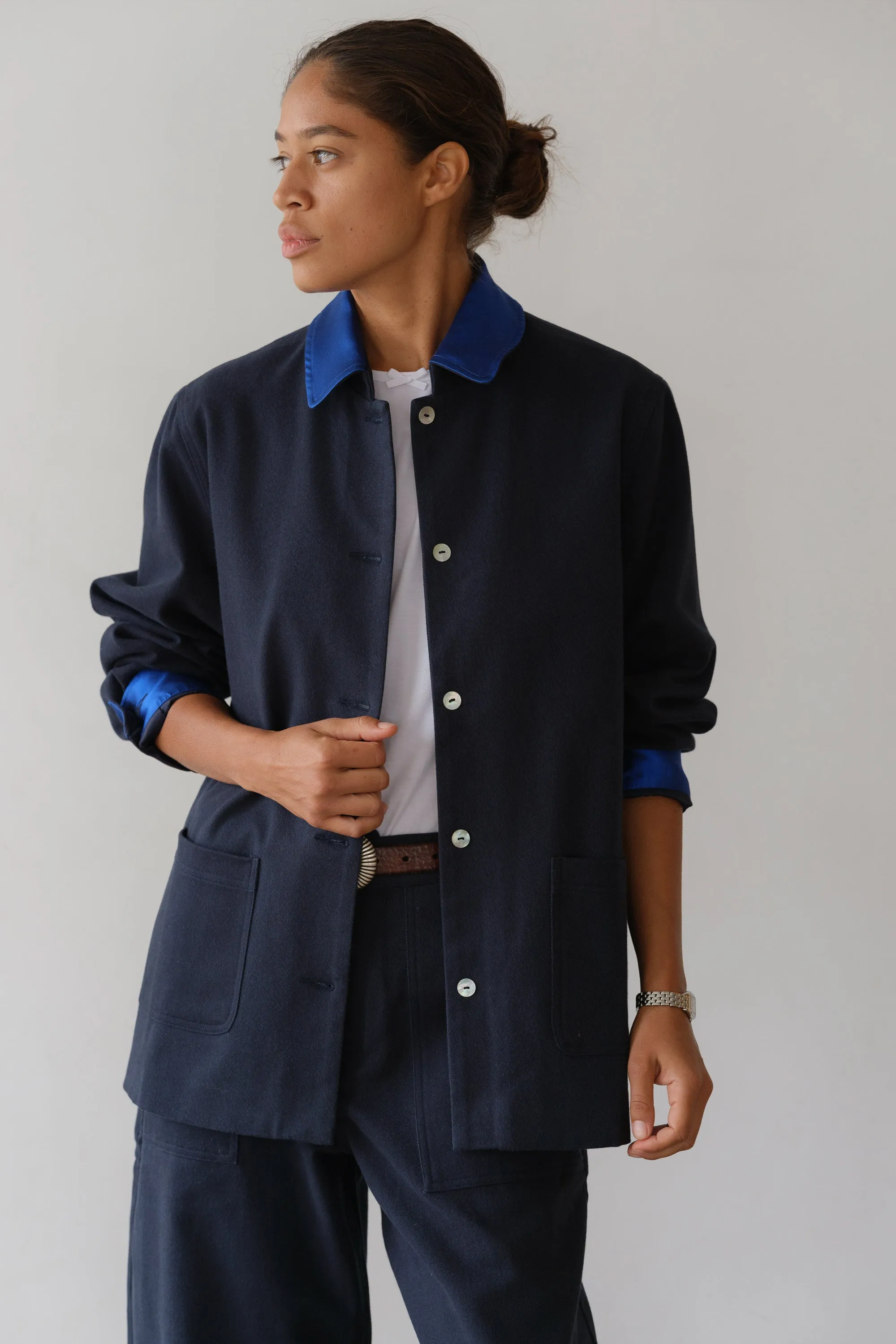 The Chino Contrast Jacket sold by DONNI. product image thumbnail 3