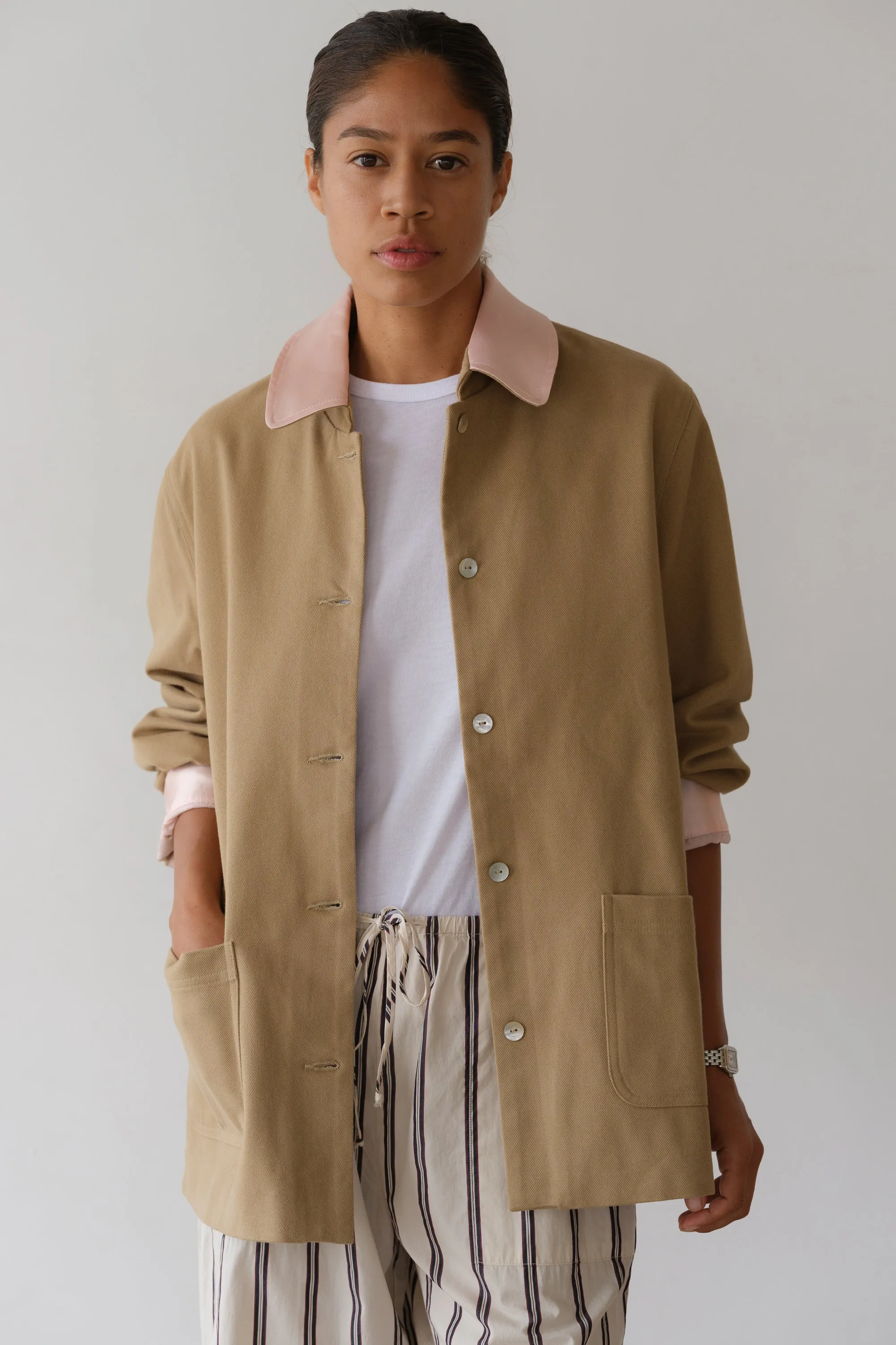 The Chino Contrast Jacket sold by DONNI. product image thumbnail 4