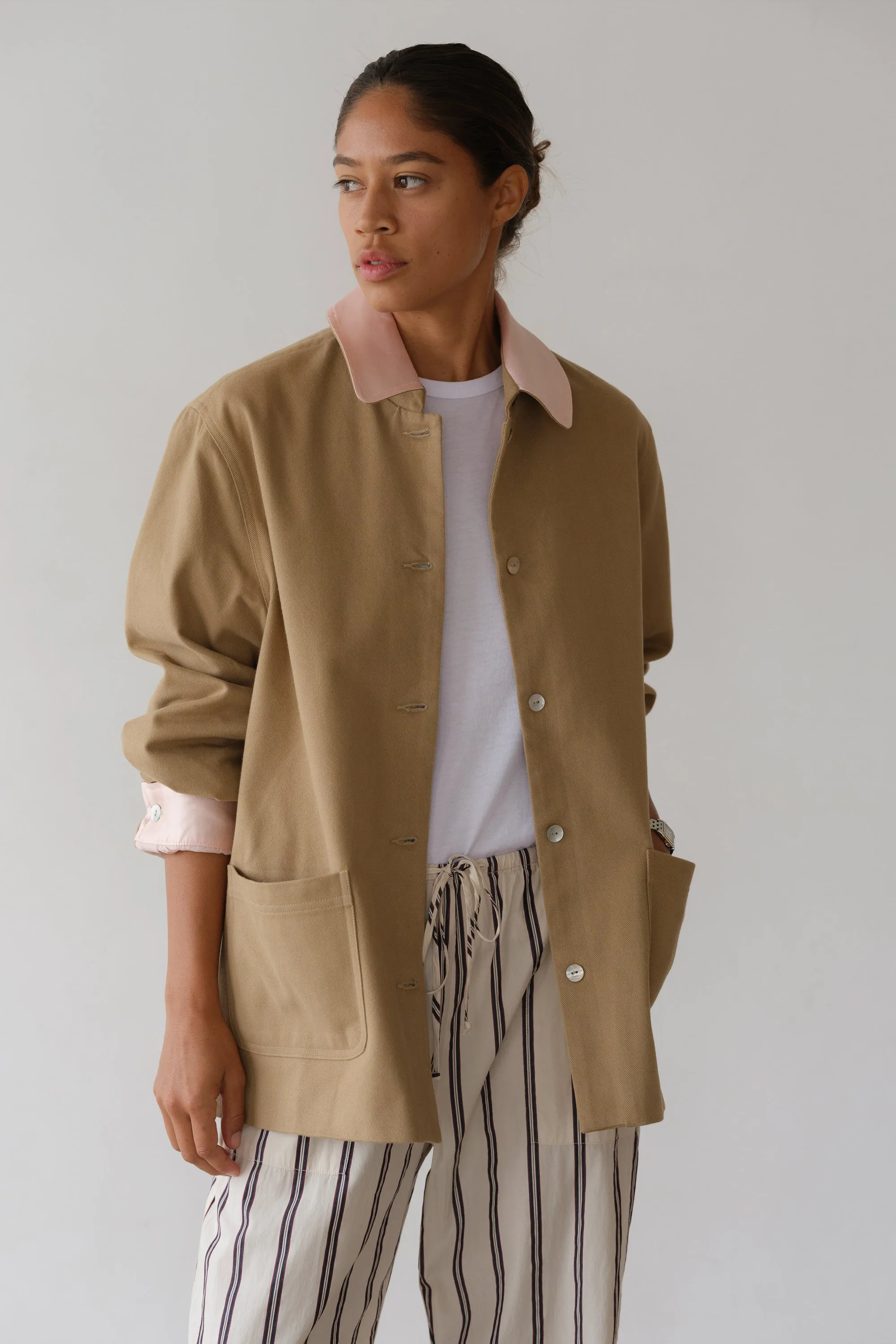 The Chino Contrast Jacket sold by DONNI. product image thumbnail 3