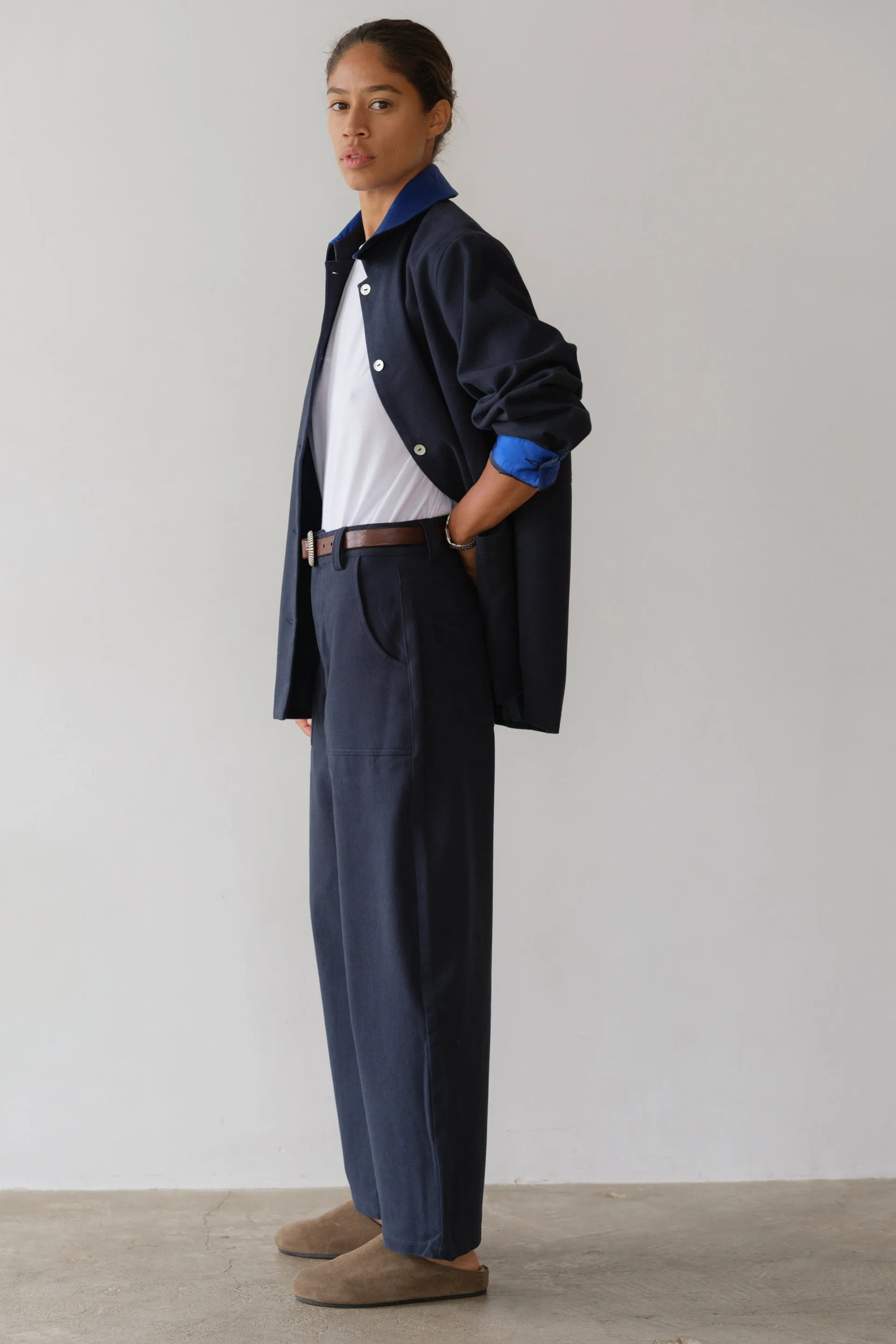 The Chino Barrel Pant sold by DONNI. product image thumbnail 5