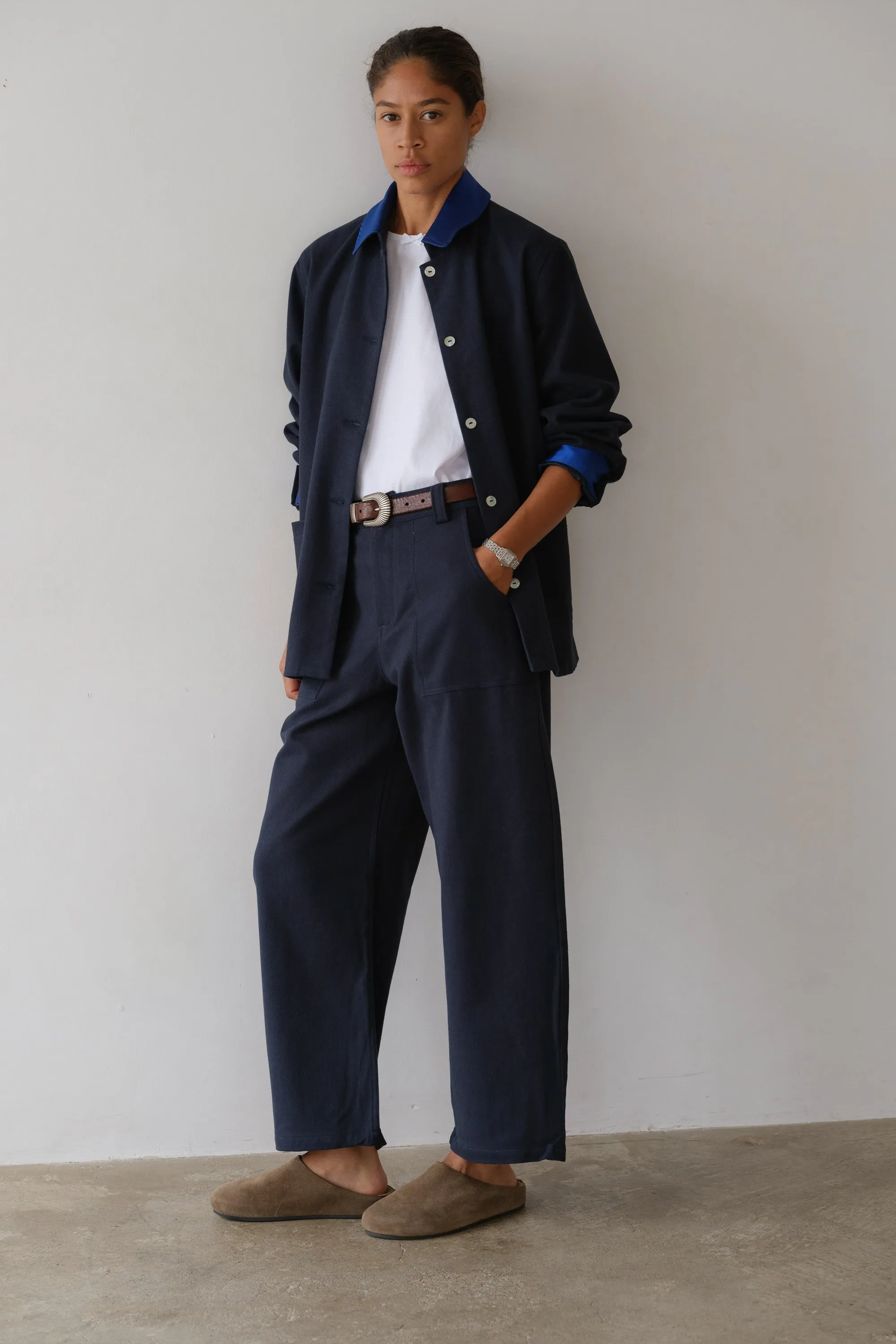 The Chino Barrel Pant sold by DONNI. product image thumbnail 4