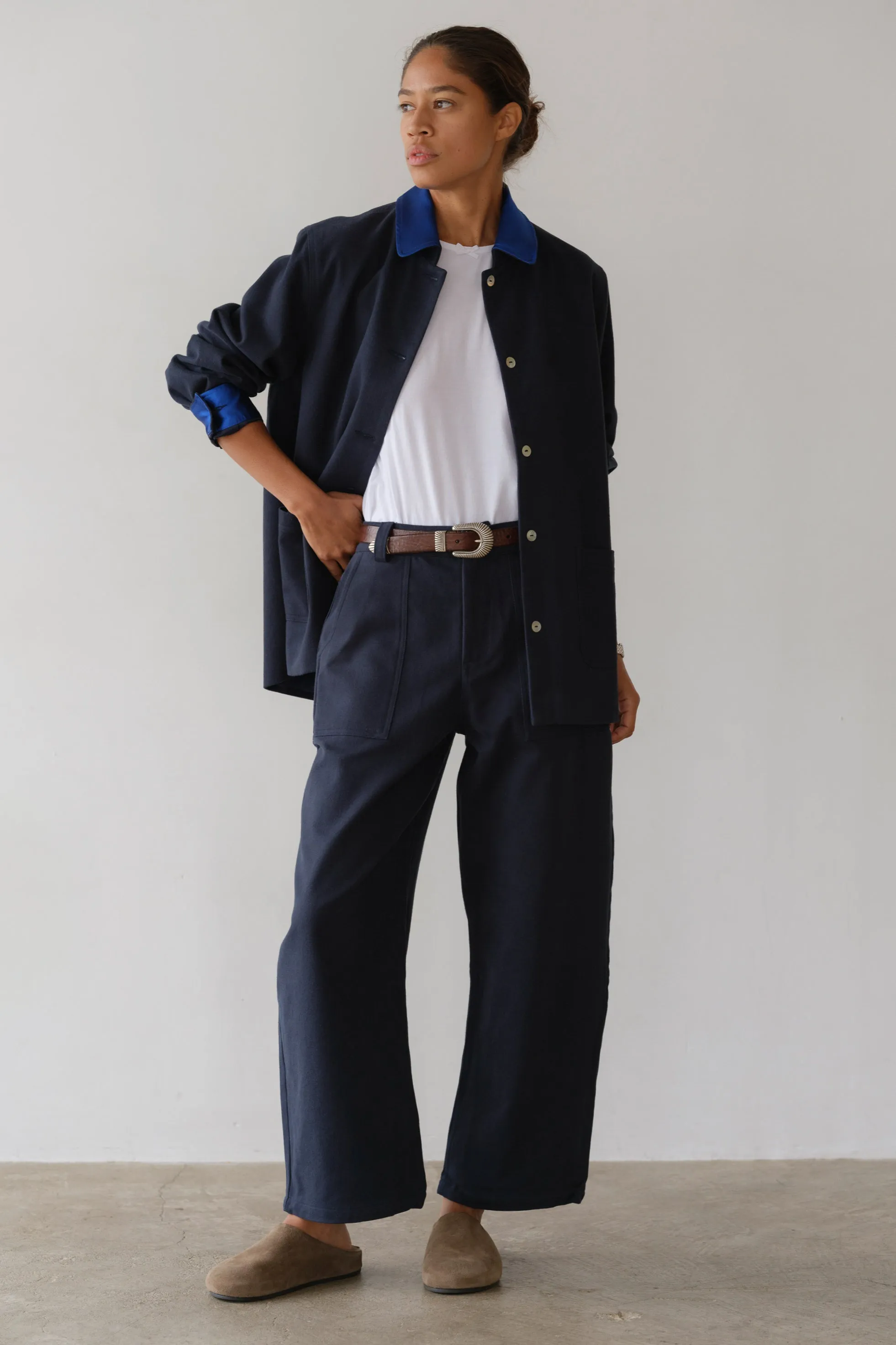 The Chino Barrel Pant sold by DONNI. product image thumbnail 3