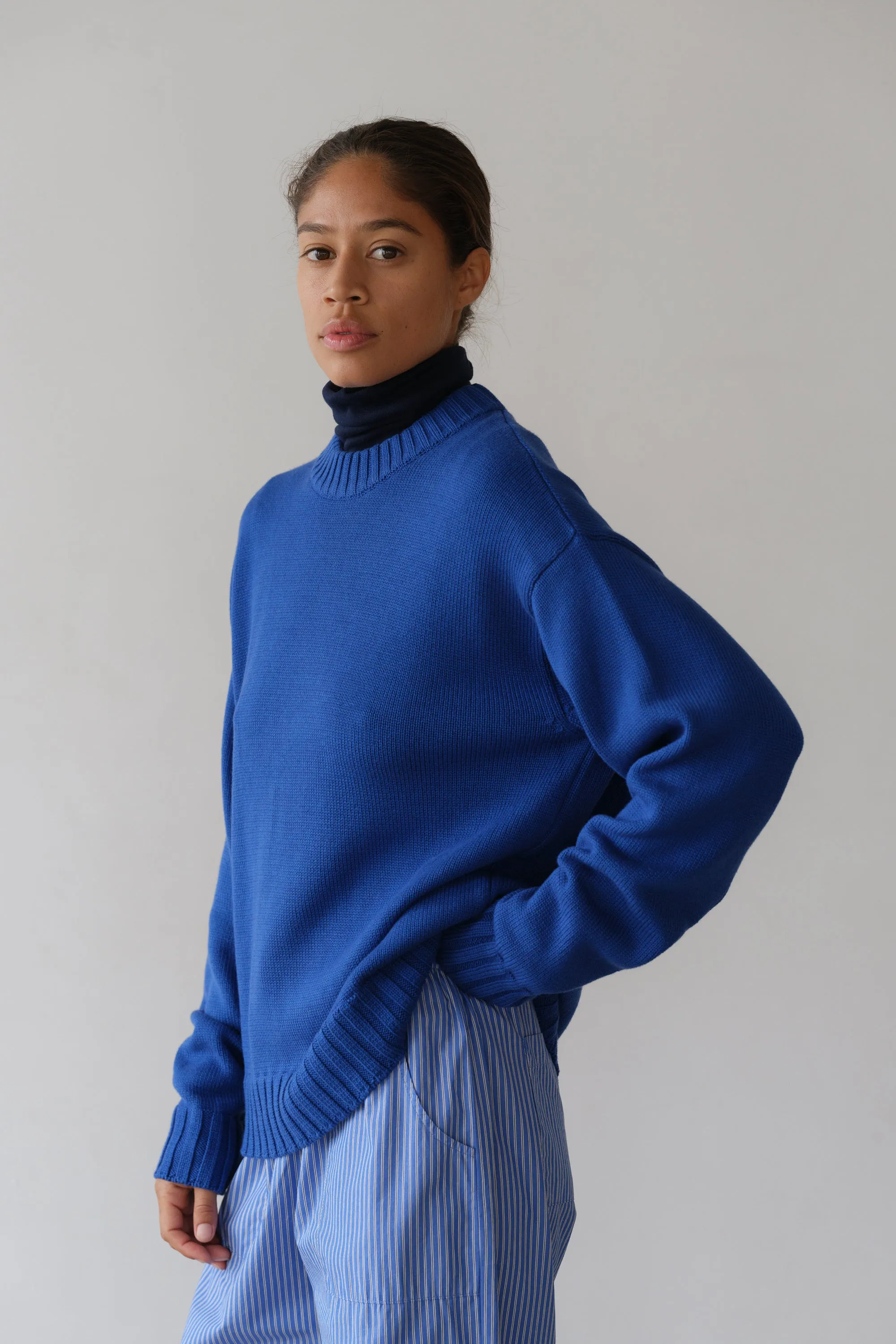 The Cotton Cashmere Crewneck Sweater sold by DONNI. product image thumbnail 4