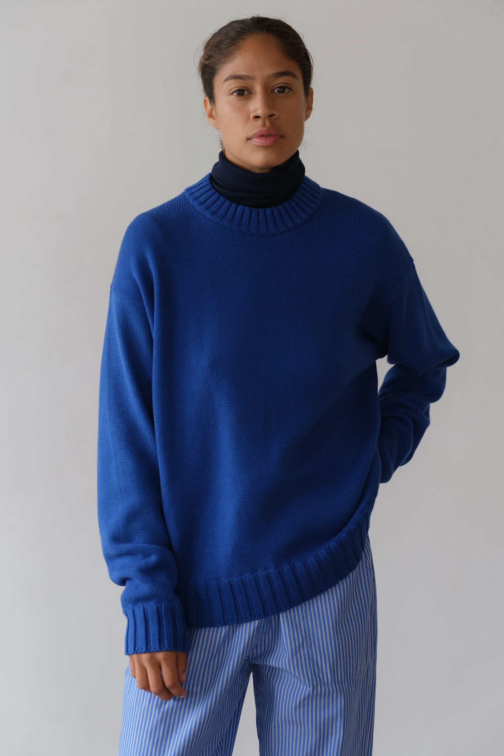 The Cotton Cashmere Crewneck Sweater sold by DONNI.