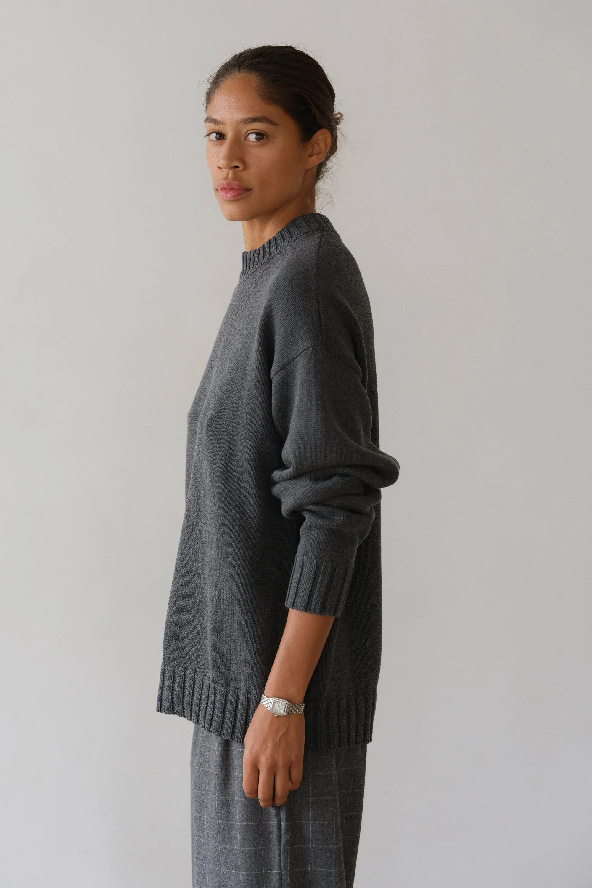 The Cotton Cashmere Crewneck Sweater sold by DONNI. product image thumbnail 3